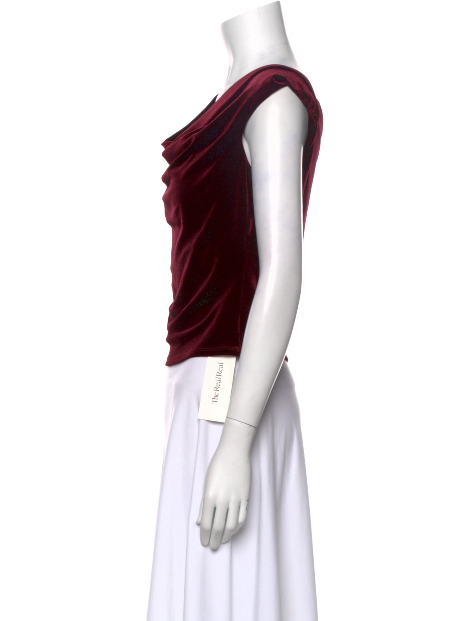 Reformation Cowl Neck Sleeveless Crop Top