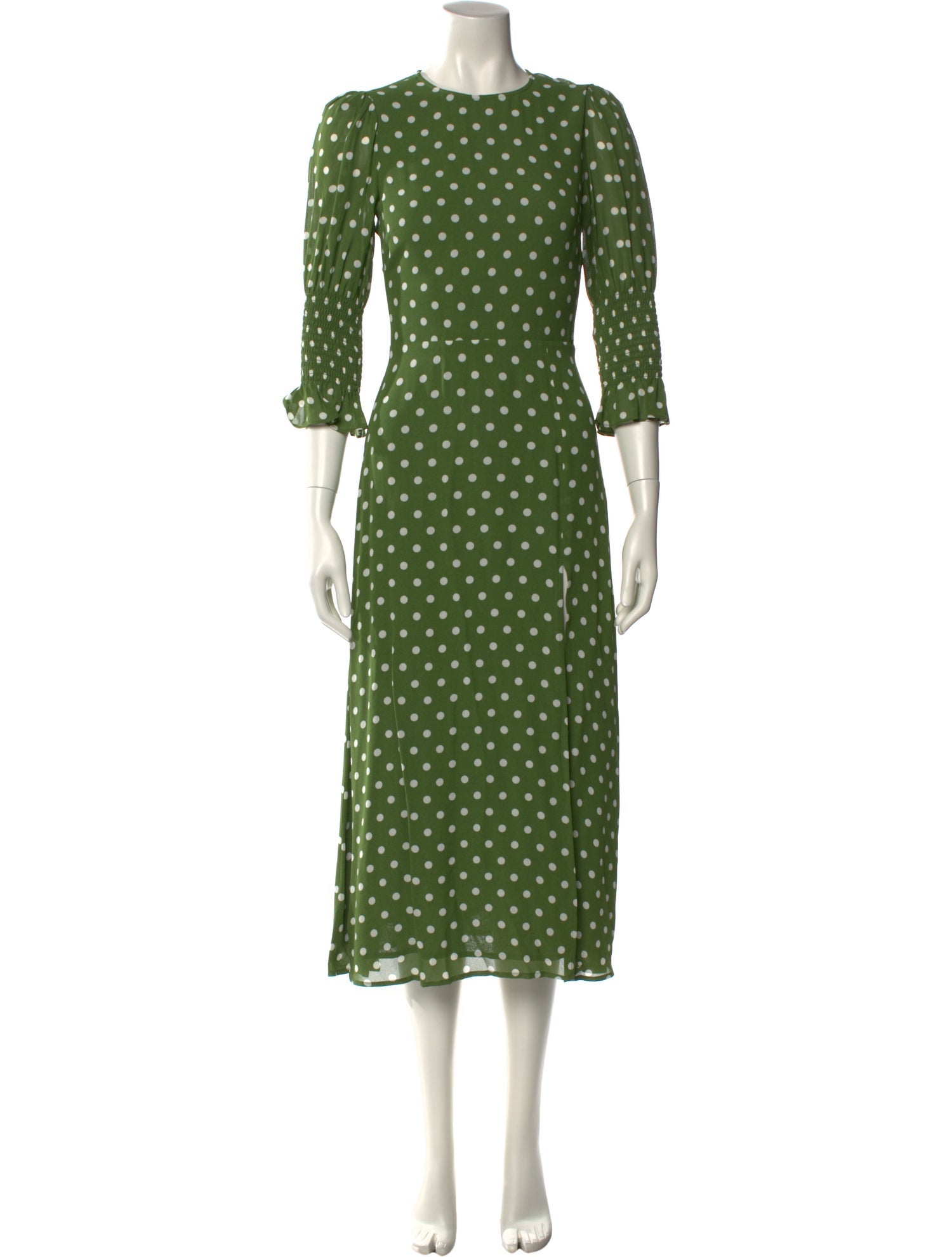 Reformation Polka Dot Print Long Dress w/ Tags