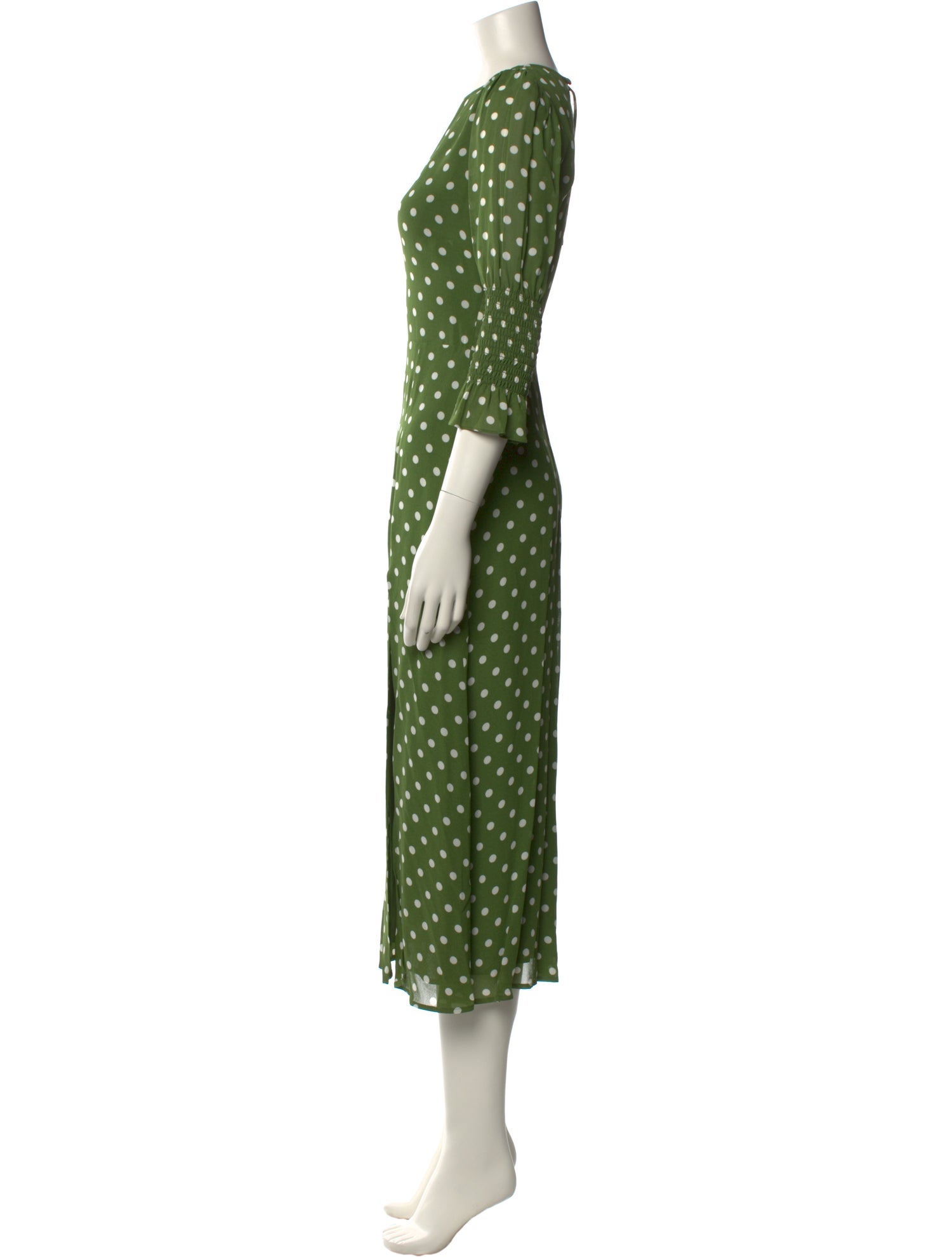 Reformation Polka Dot Print Long Dress w/ Tags