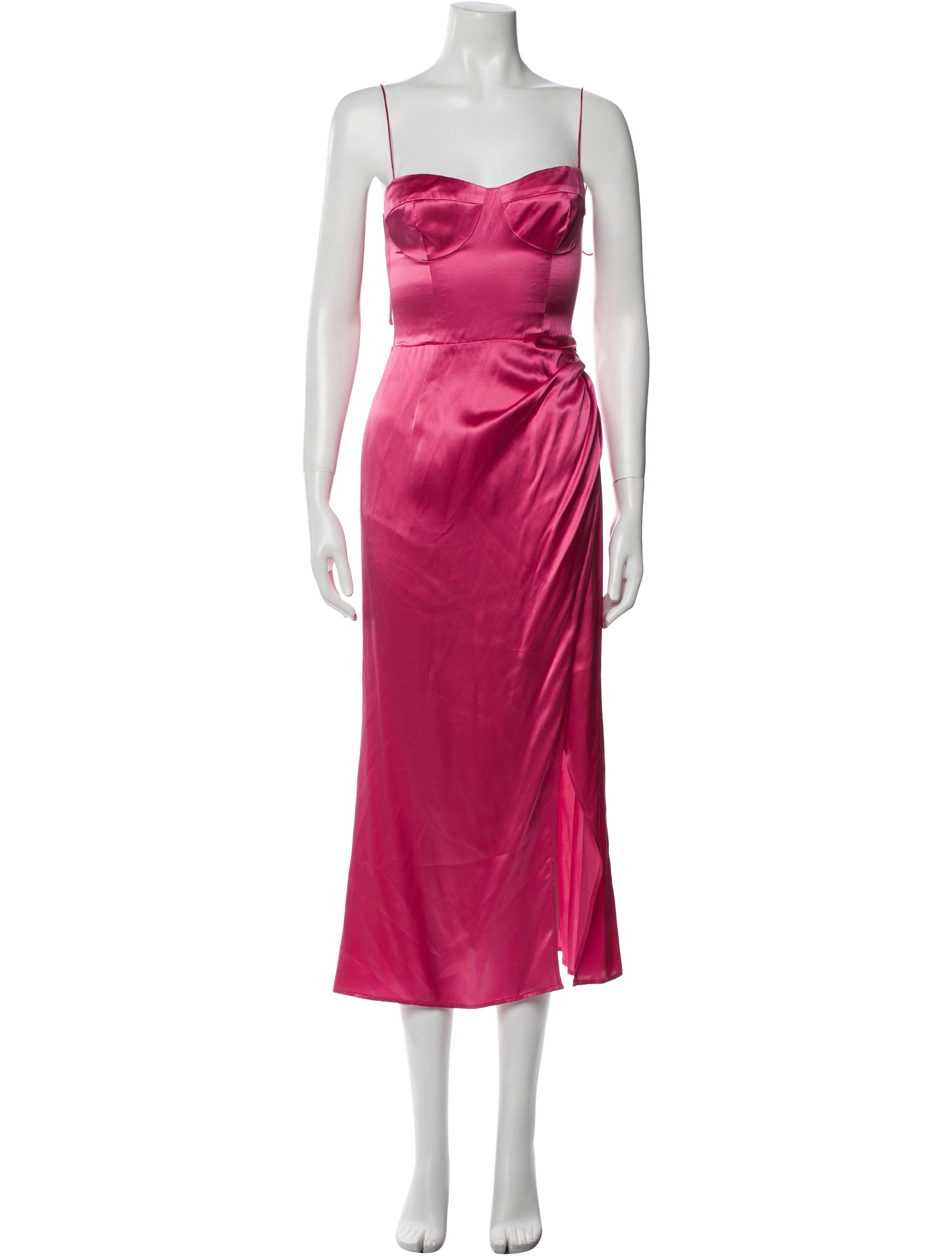 Reformation Silk Midi Length Dress