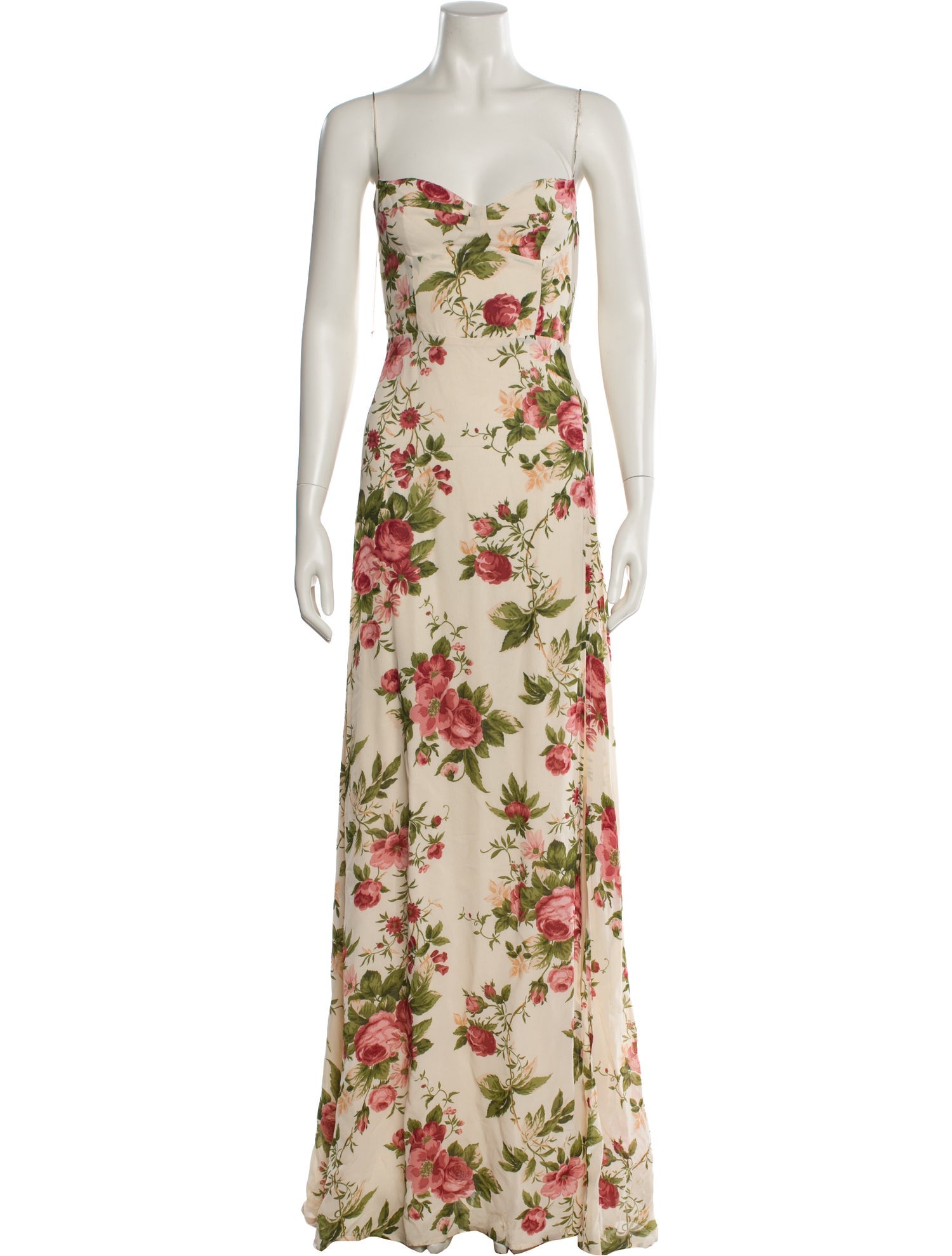 Reformation Floral Print Long Dress