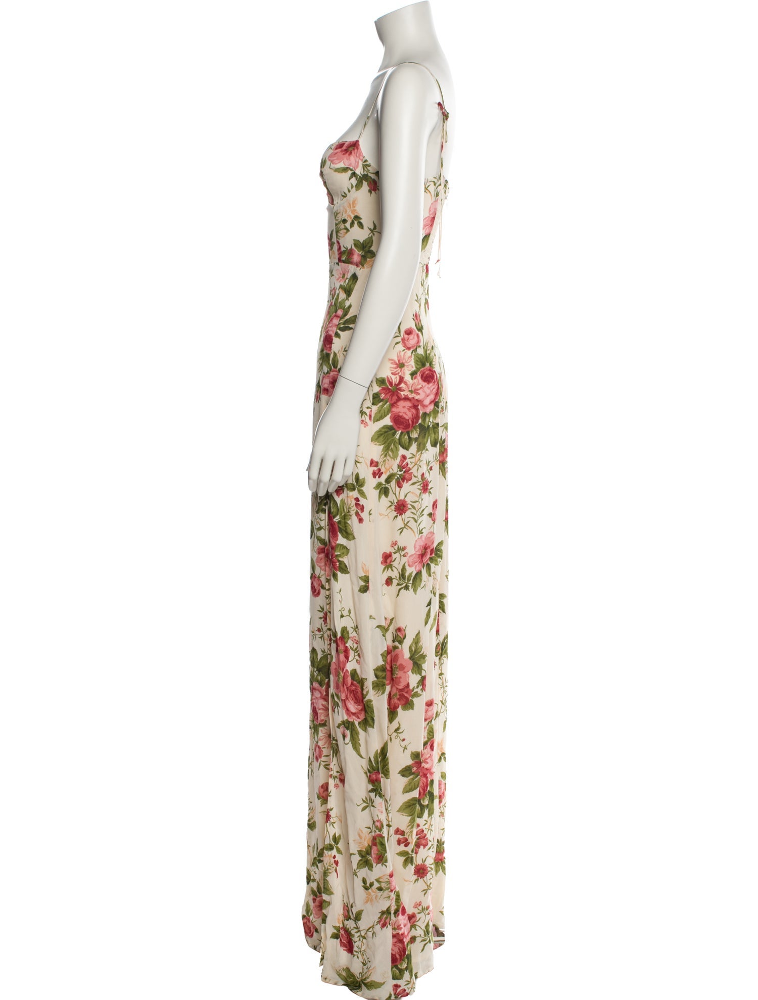 Reformation Floral Print Long Dress
