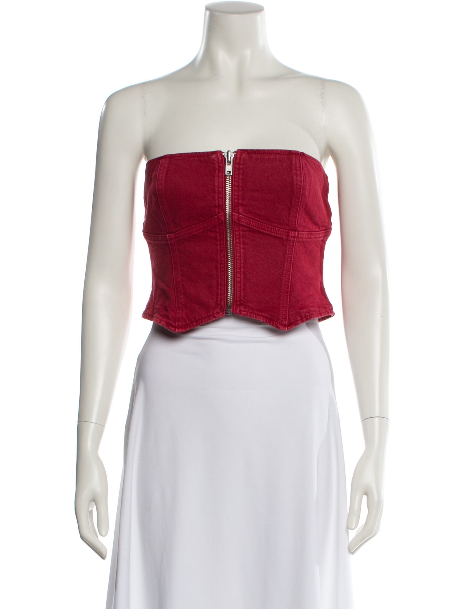 Reformation Strapless Crop Top