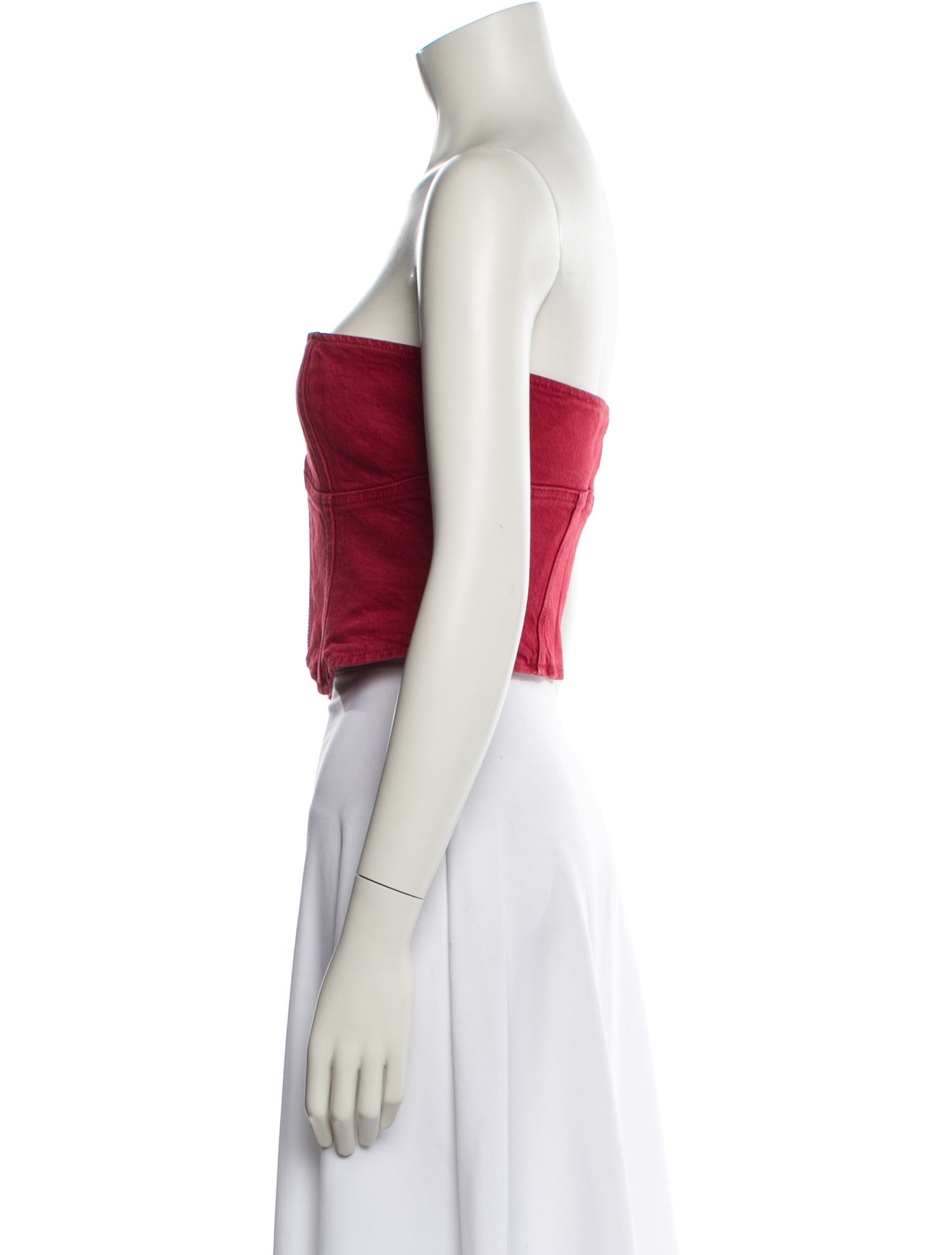 Reformation Strapless Crop Top