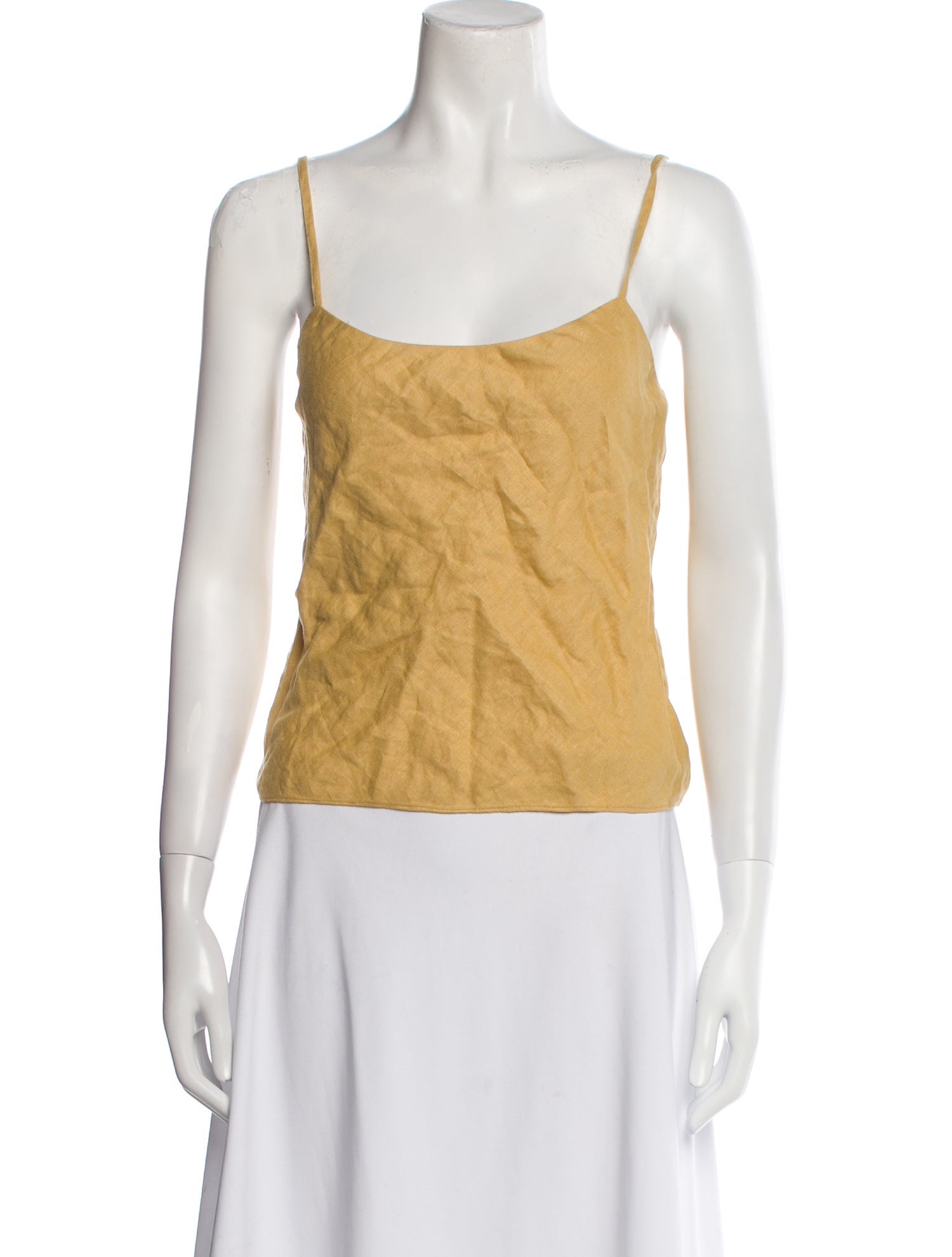 Reformation Linen Square Neckline Top