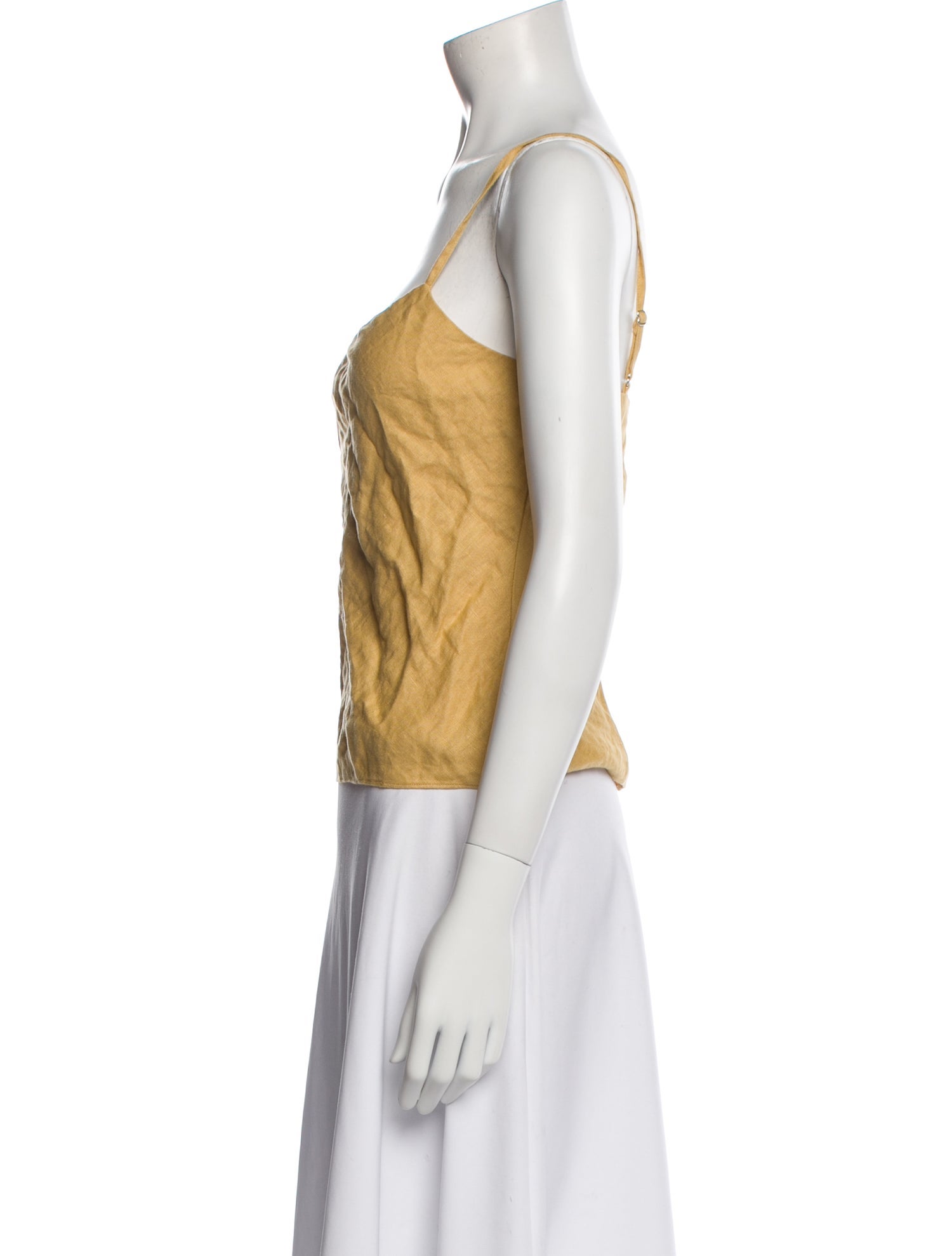 Reformation Linen Square Neckline Top
