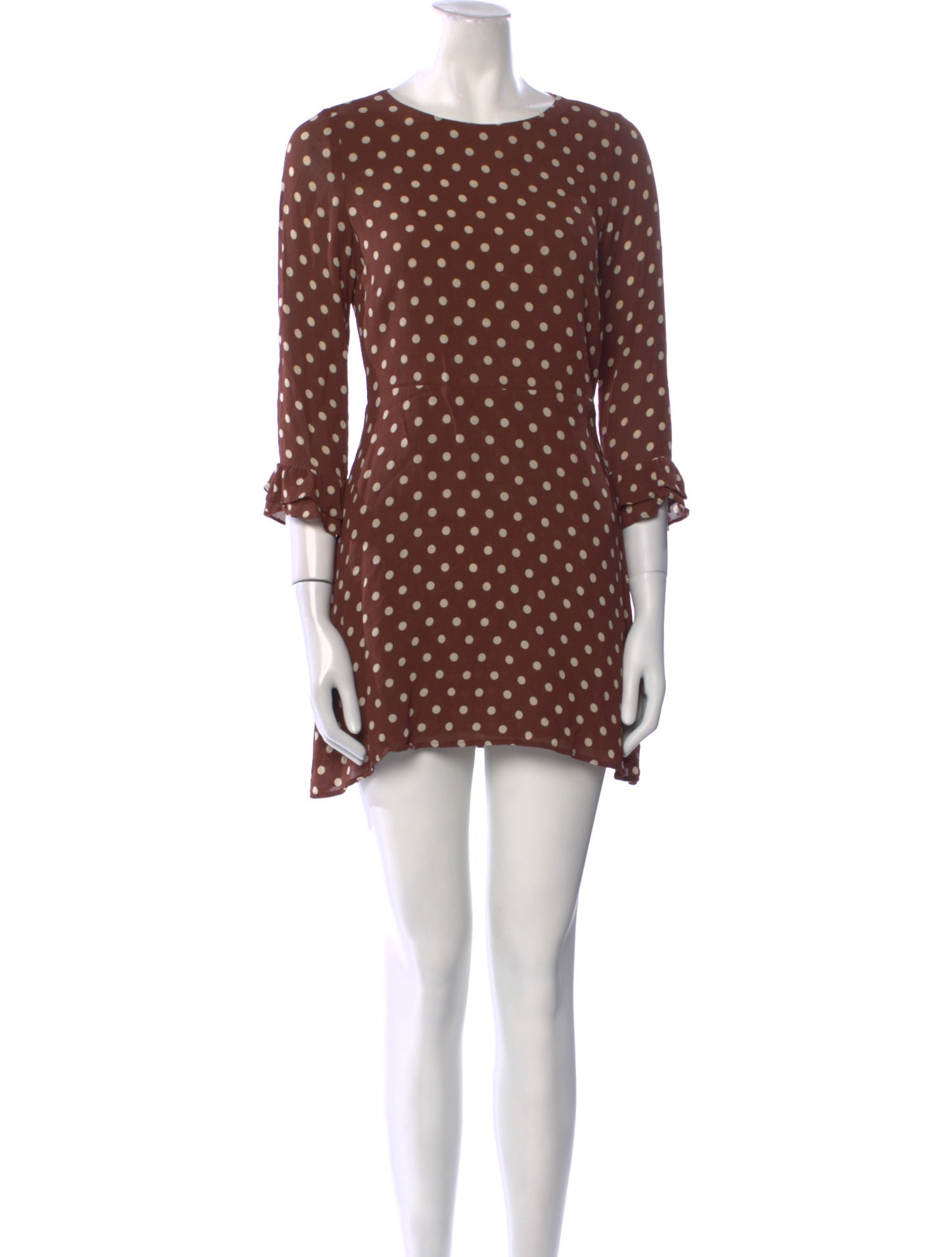 Reformation Polka Dot Print Mini Dress
