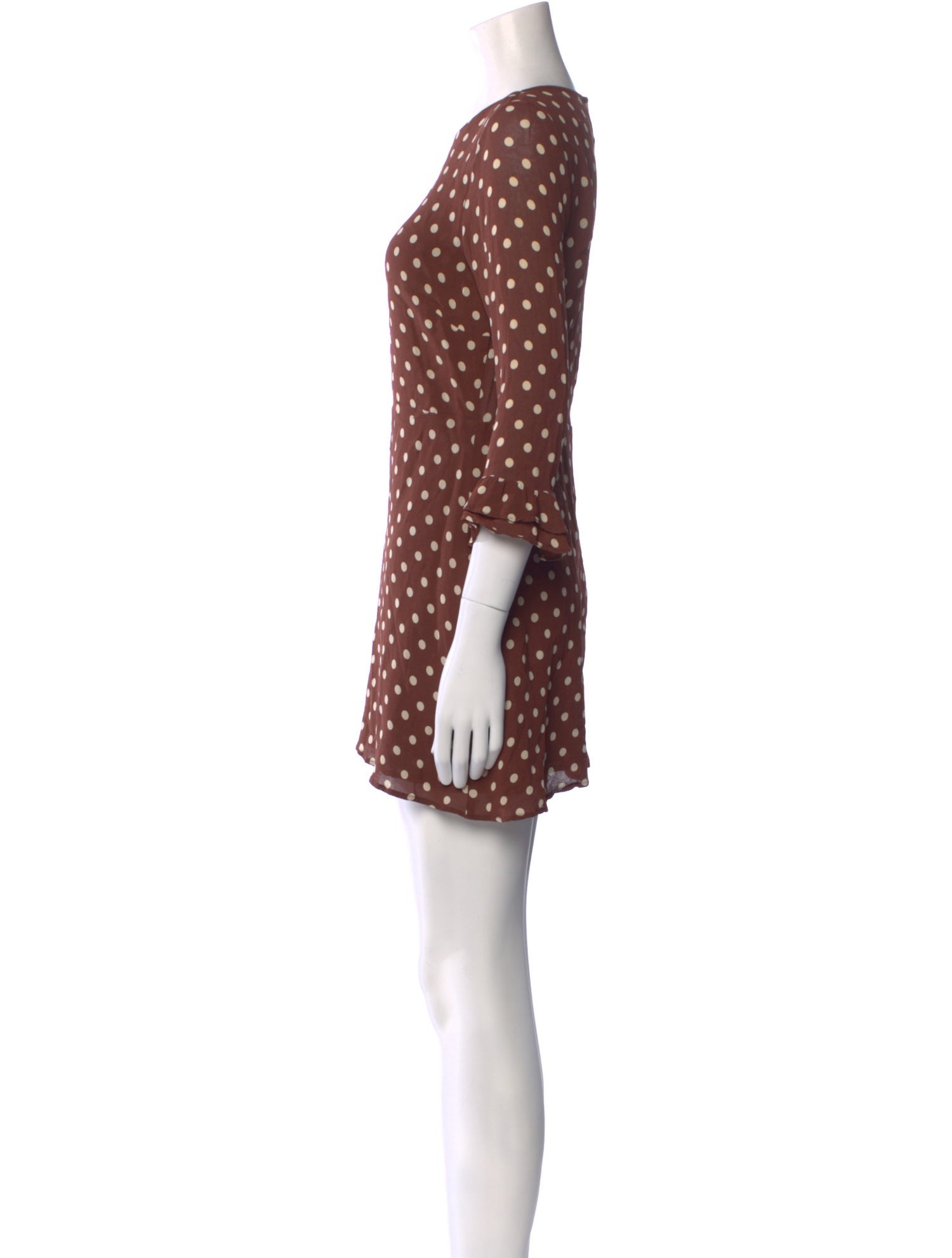 Reformation Polka Dot Print Mini Dress