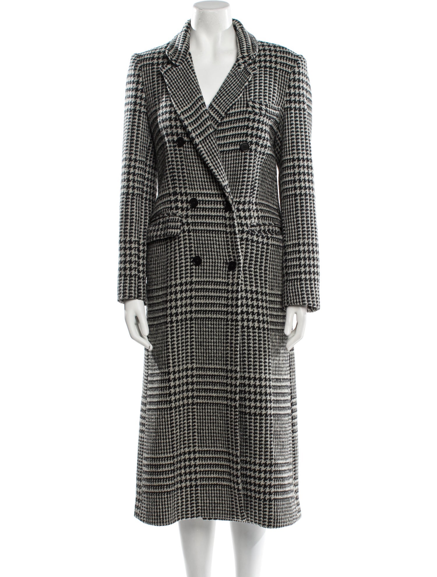 Reformation Houndstooth Print Peacoat