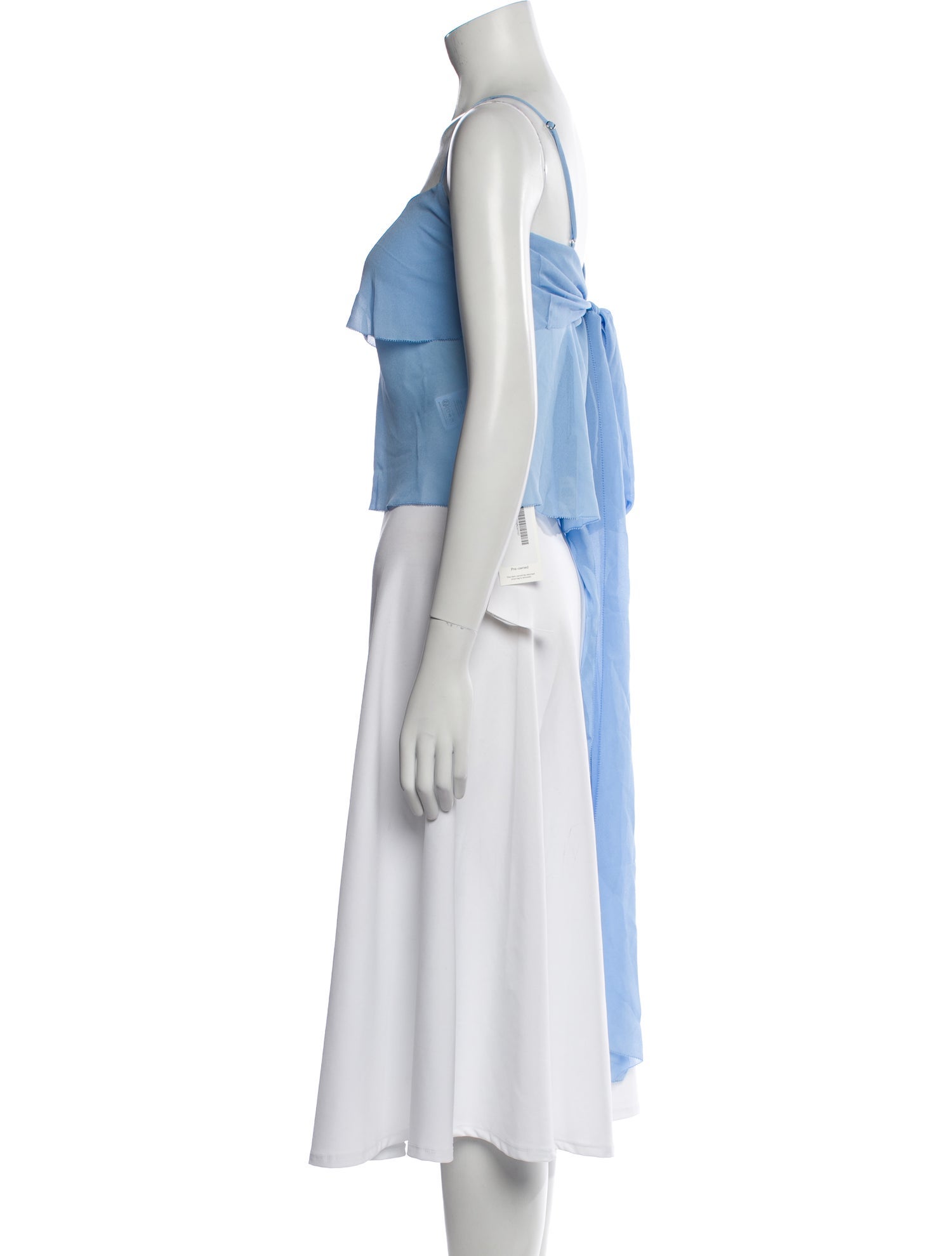 Reformation Square Neckline Sleeveless Crop Top