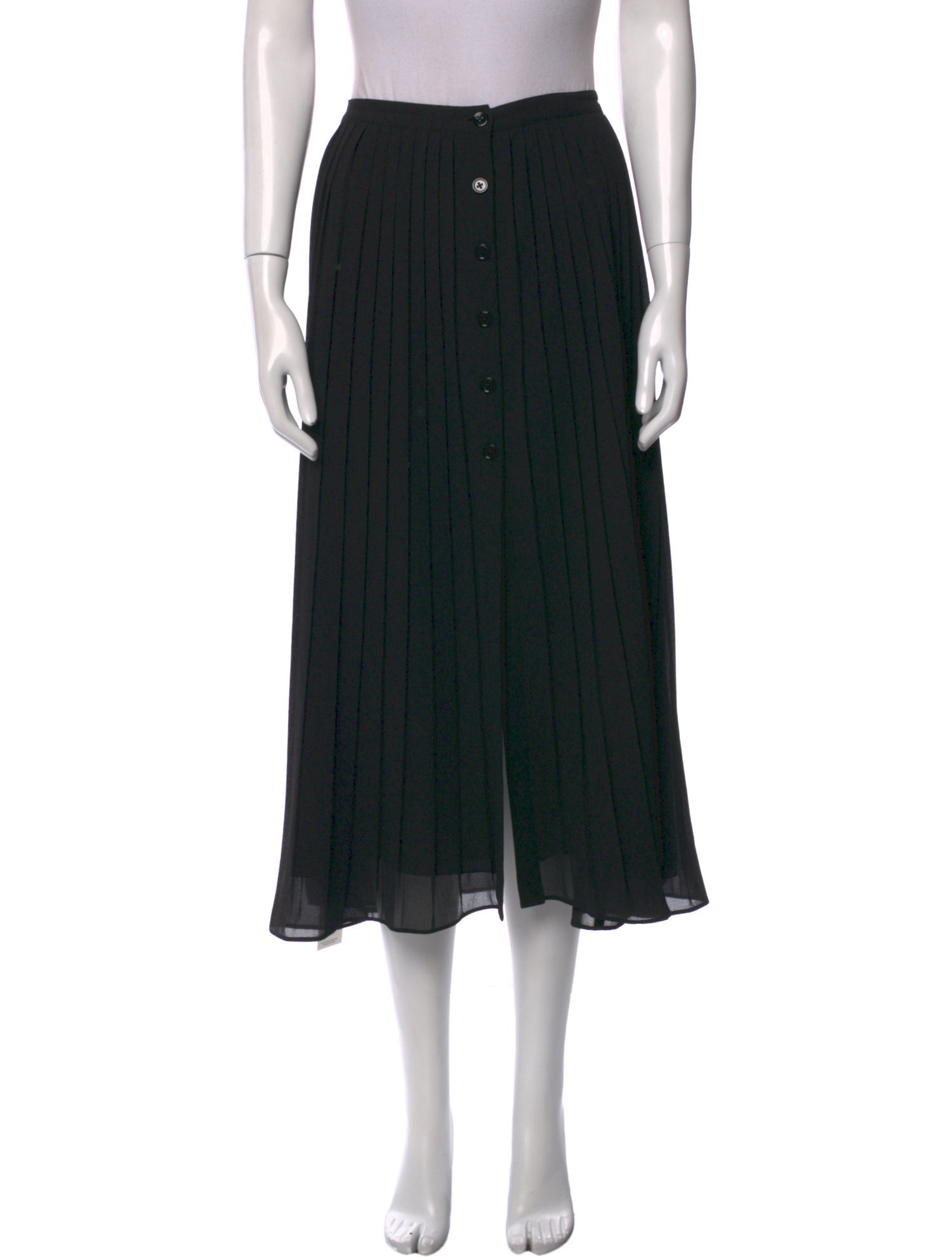 Reformation Pleated Accents Midi Length Skirt