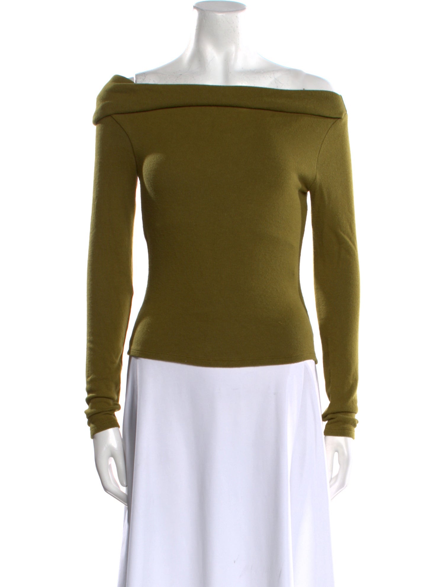 Reformation Off-The-Shoulder Long Sleeve Top