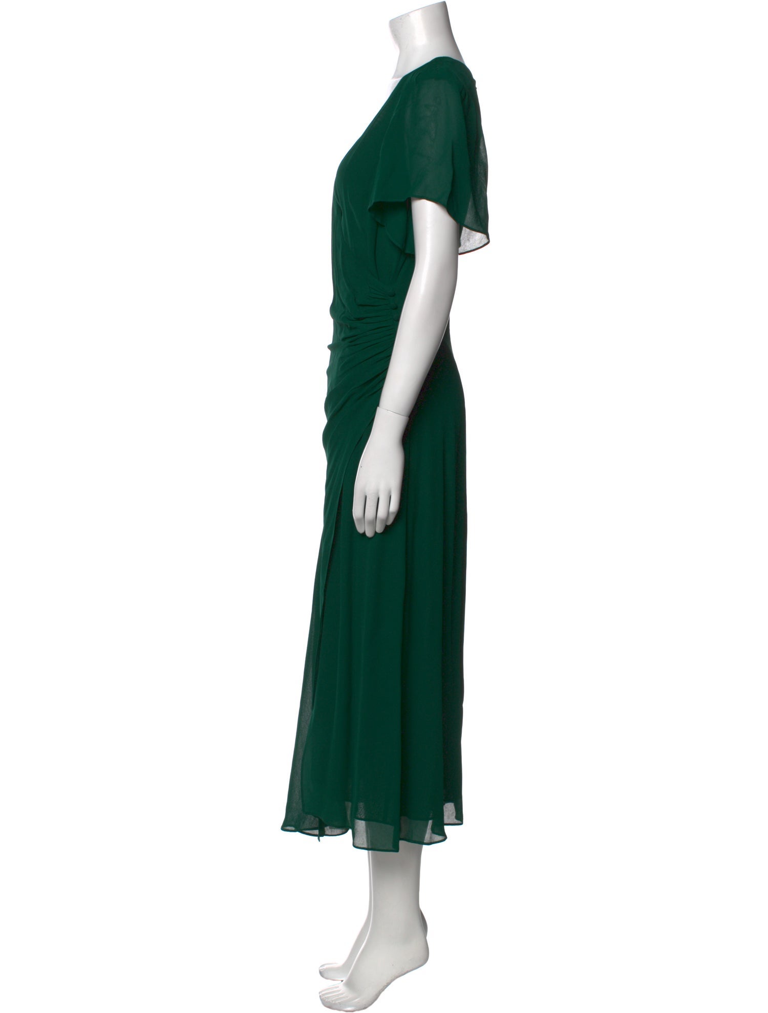 Reformation V-Neck Midi Length Dress
