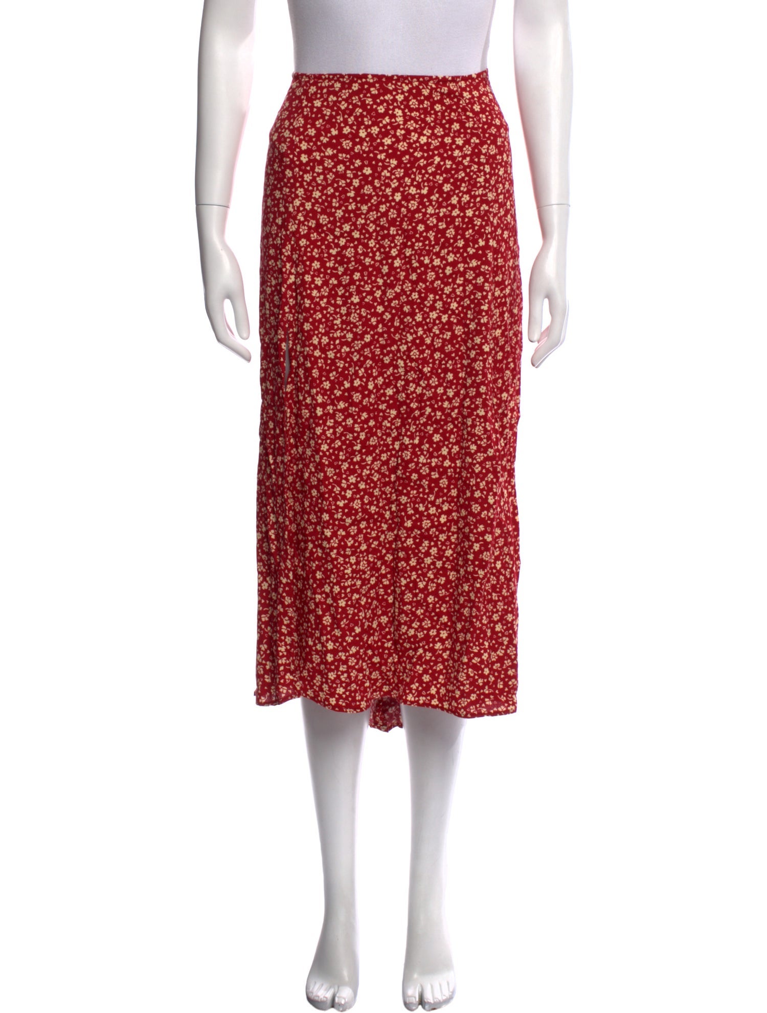 Reformation Printed Midi Length Skirt