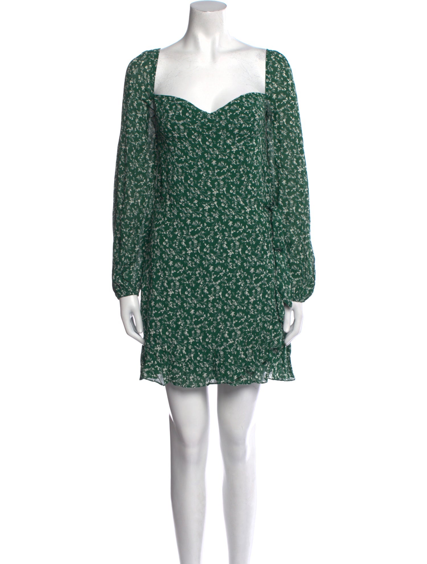 Reformation Floral Print Mini Dress