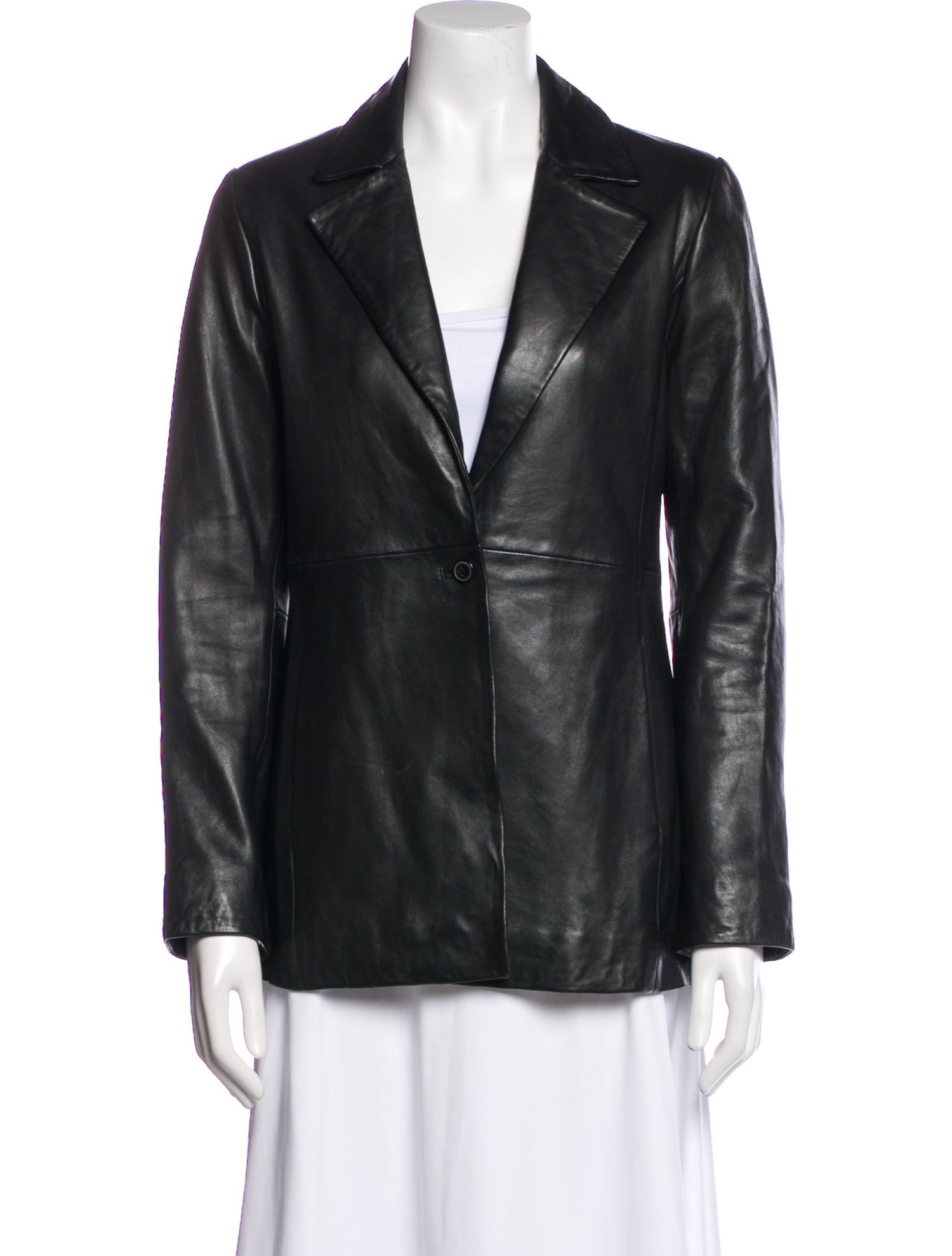 Reformation Lamb Leather Blazer