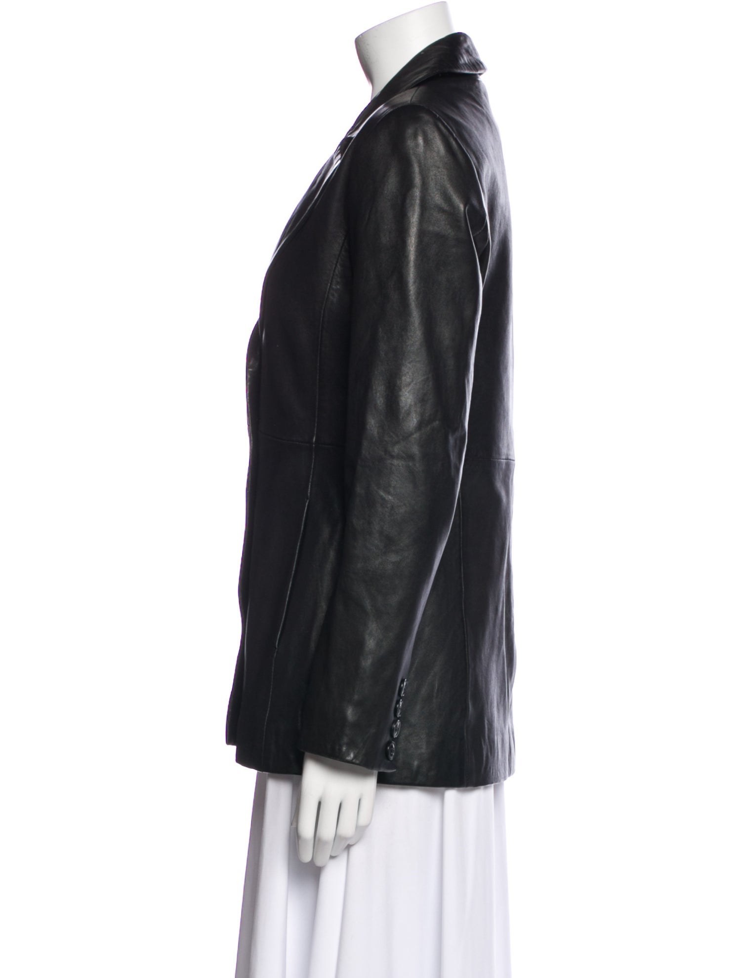 Reformation Lamb Leather Blazer