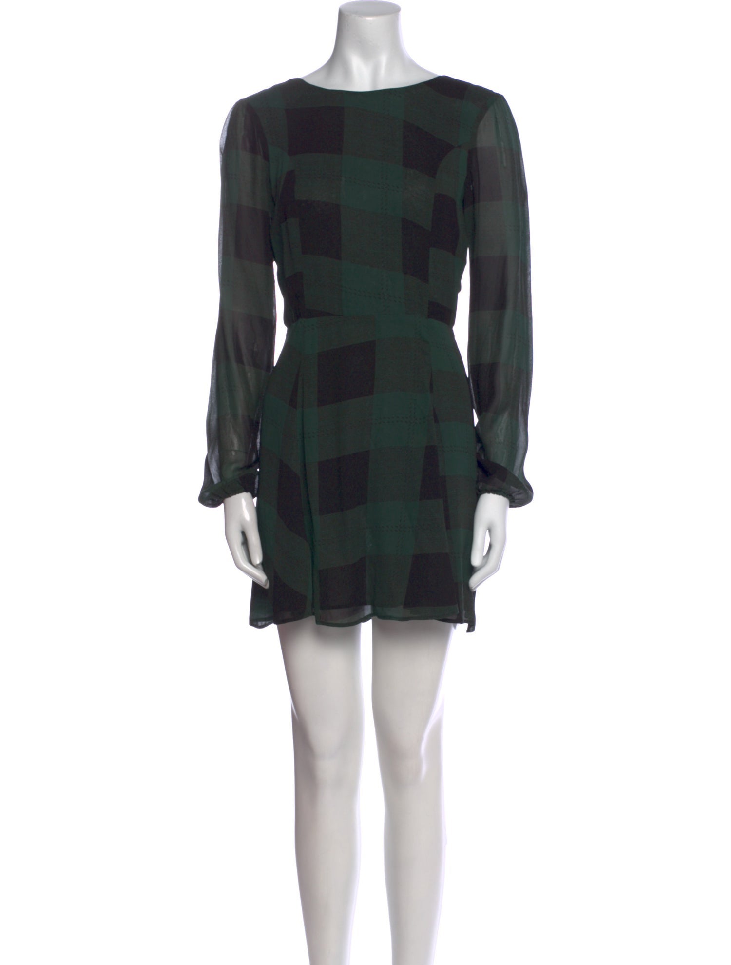 Reformation Bateau Neckline Mini Dress