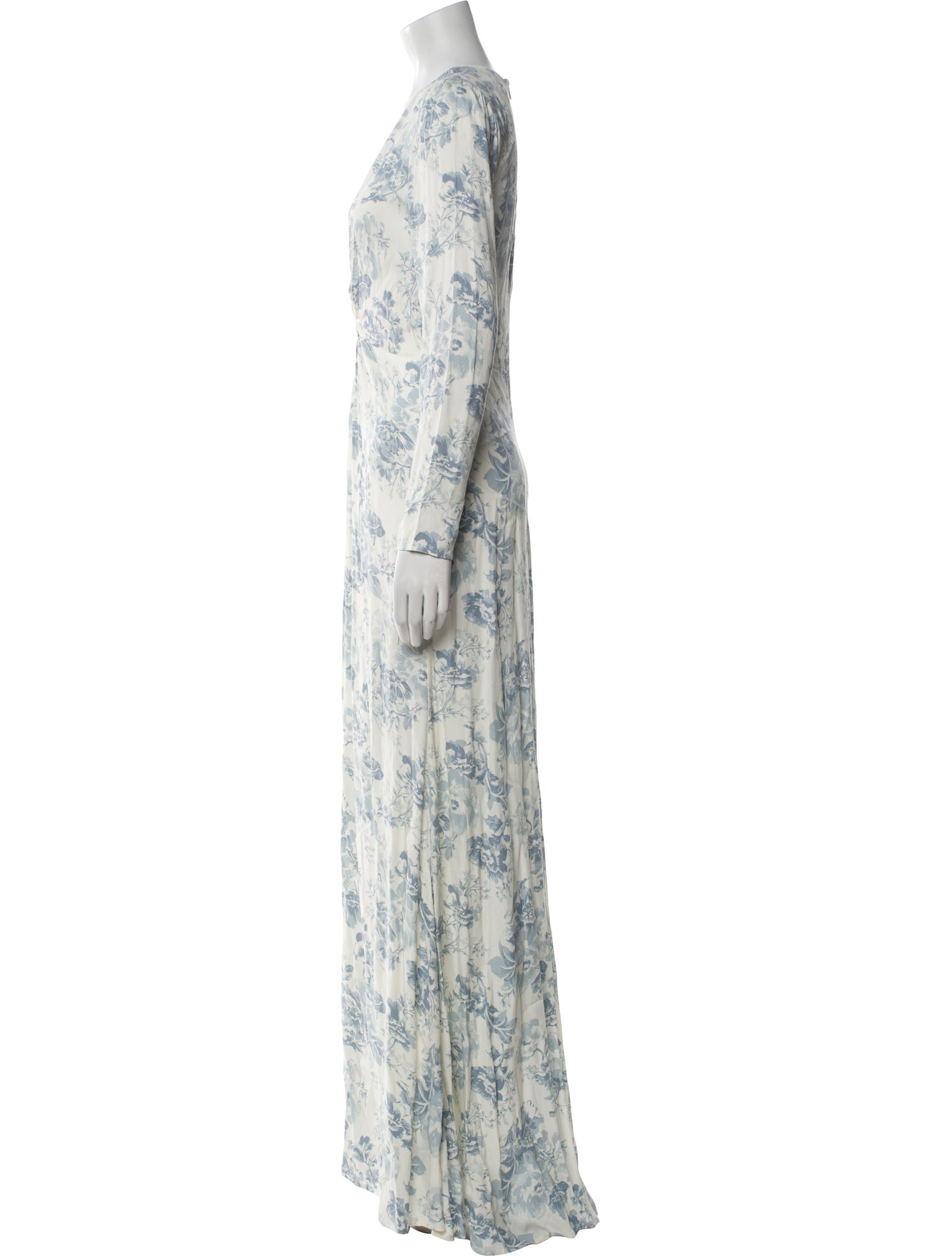 Reformation Floral Print Long Dress