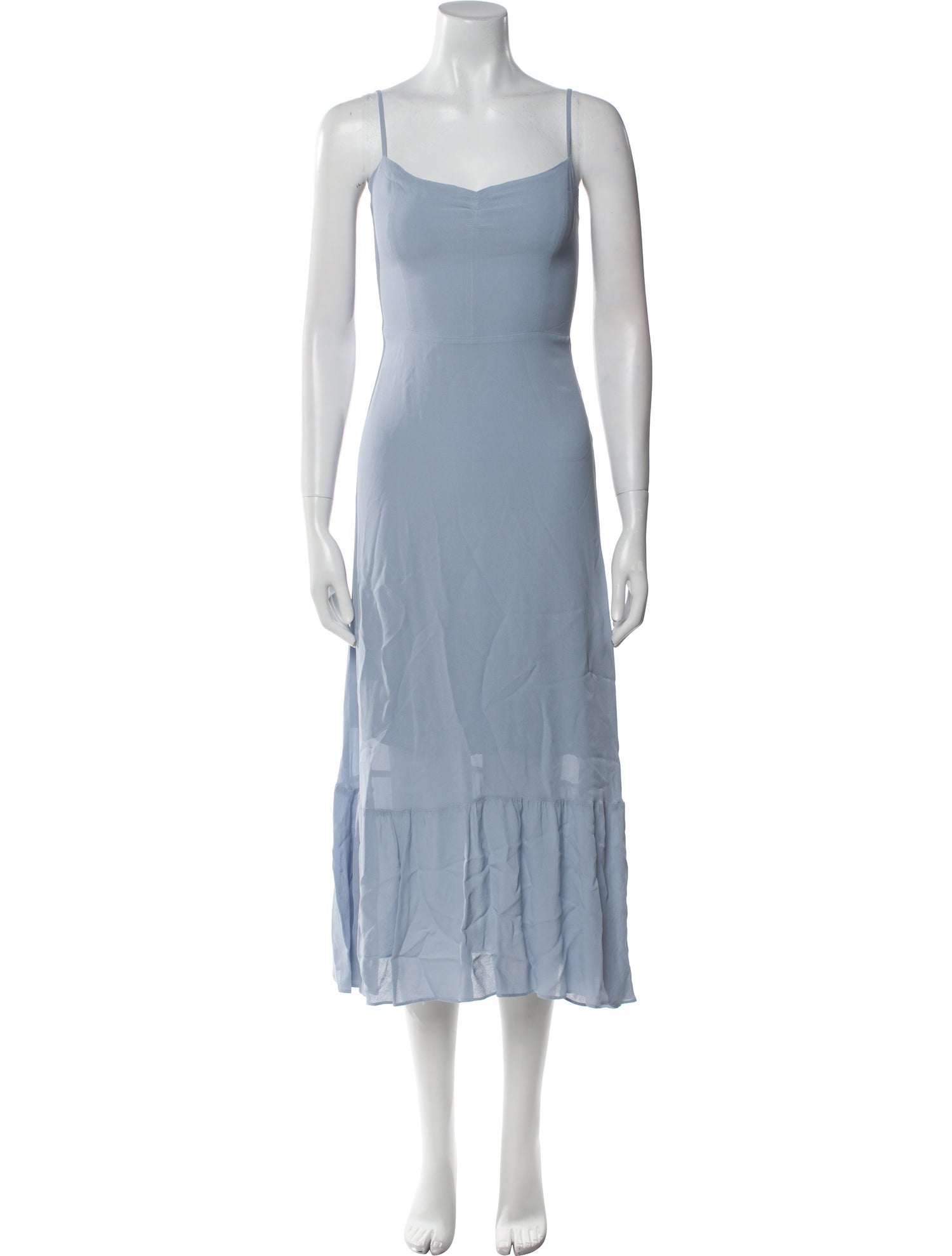 Reformation Square Neckline Long Dress