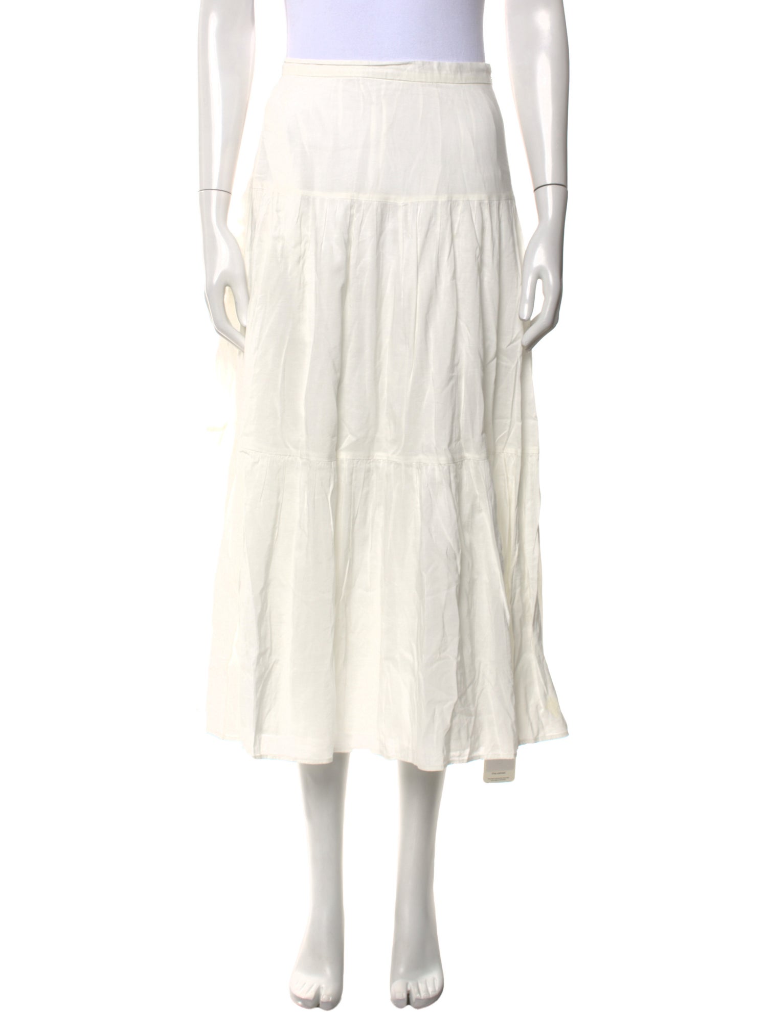 Reformation Pleated Accents Midi Length Skirt