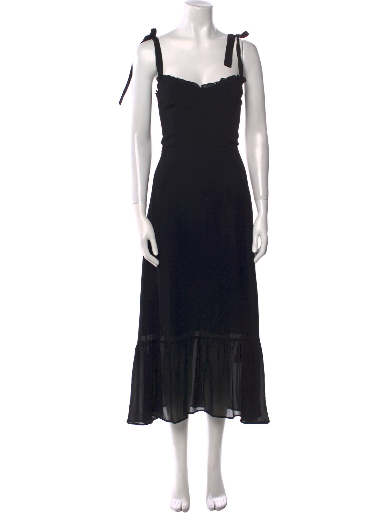 Reformation Square Neckline Long Dress