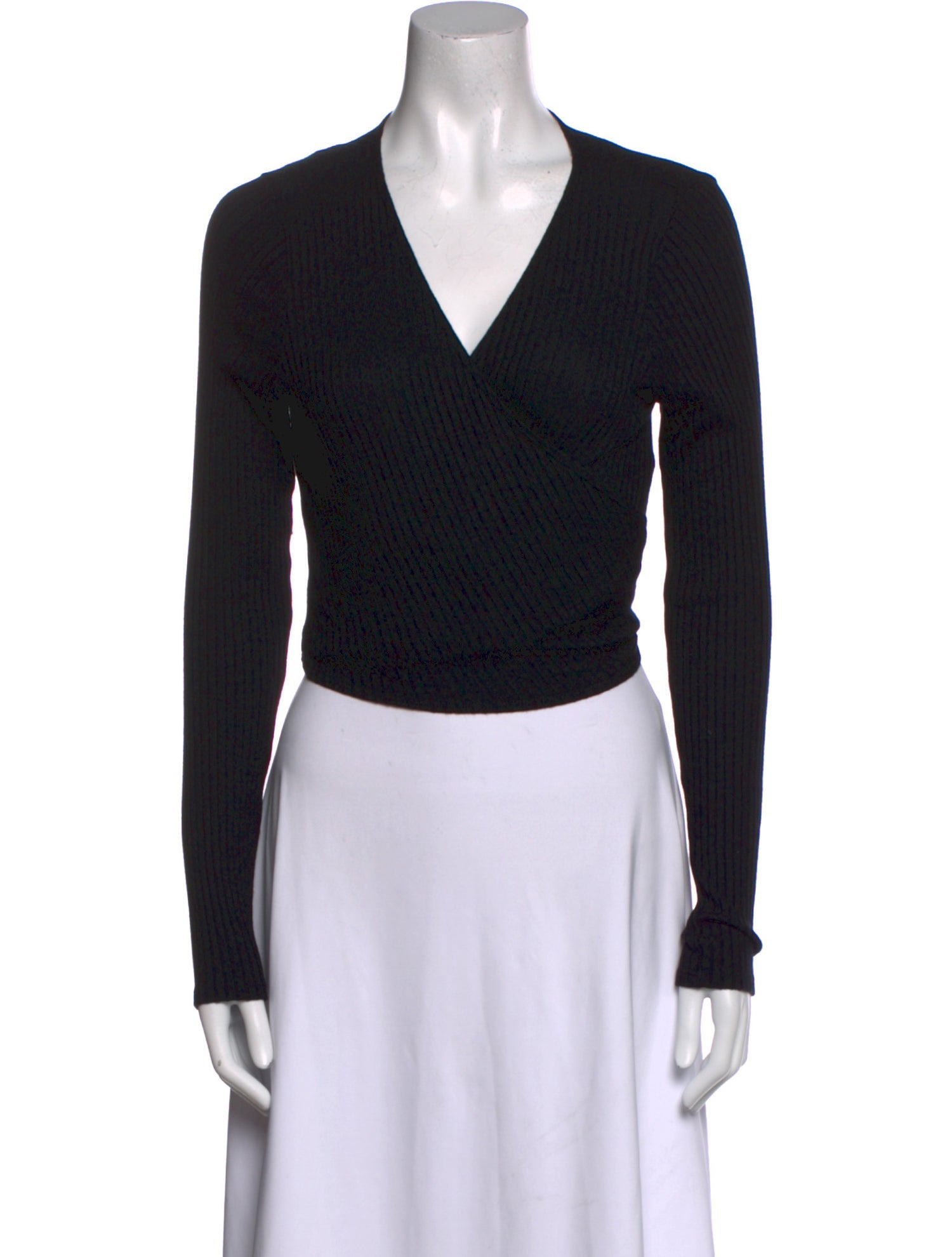 Reformation V-Neck Long Sleeve Bodysuit