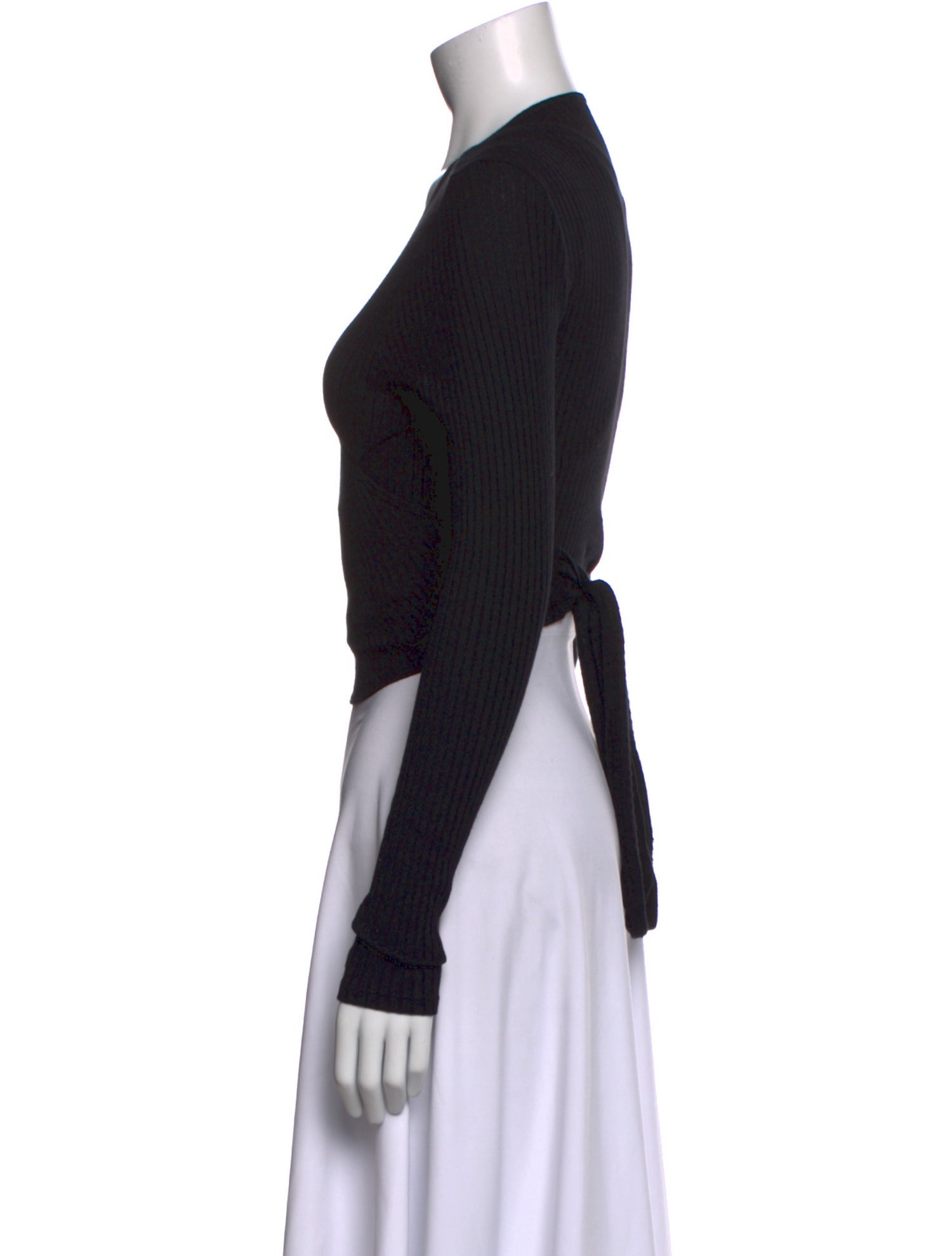 Reformation V-Neck Long Sleeve Bodysuit