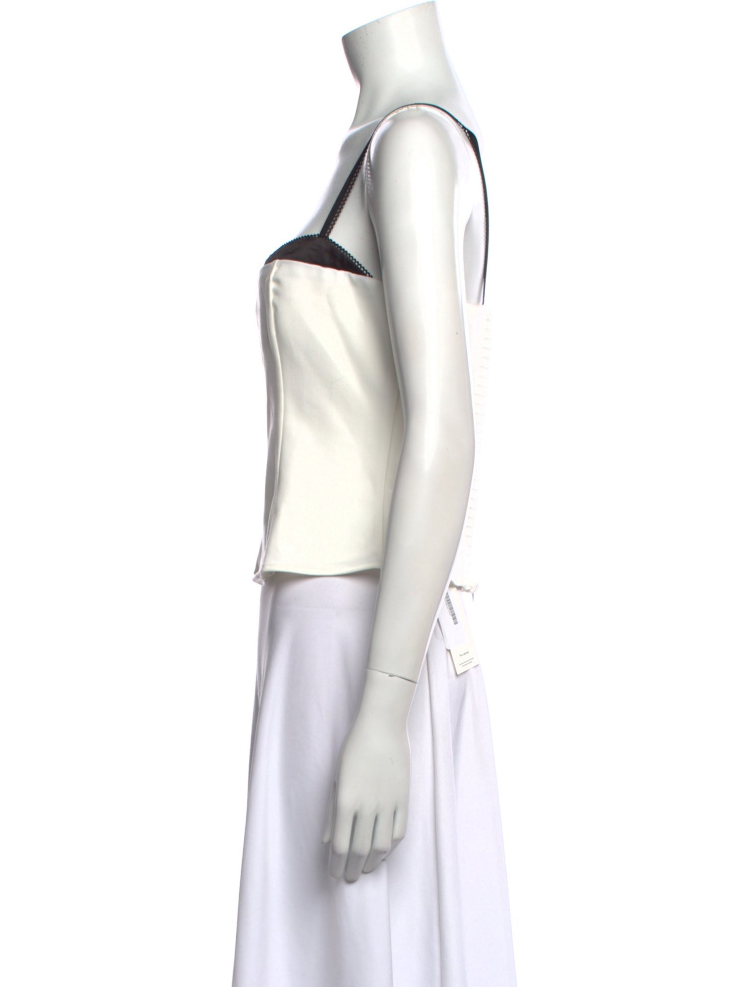 Reformation Square Neckline Sleeveless Crop Top