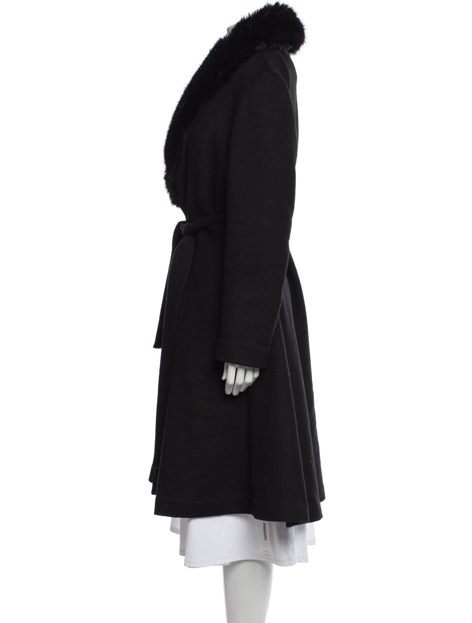 Reformation Wool Faux Fur Coat