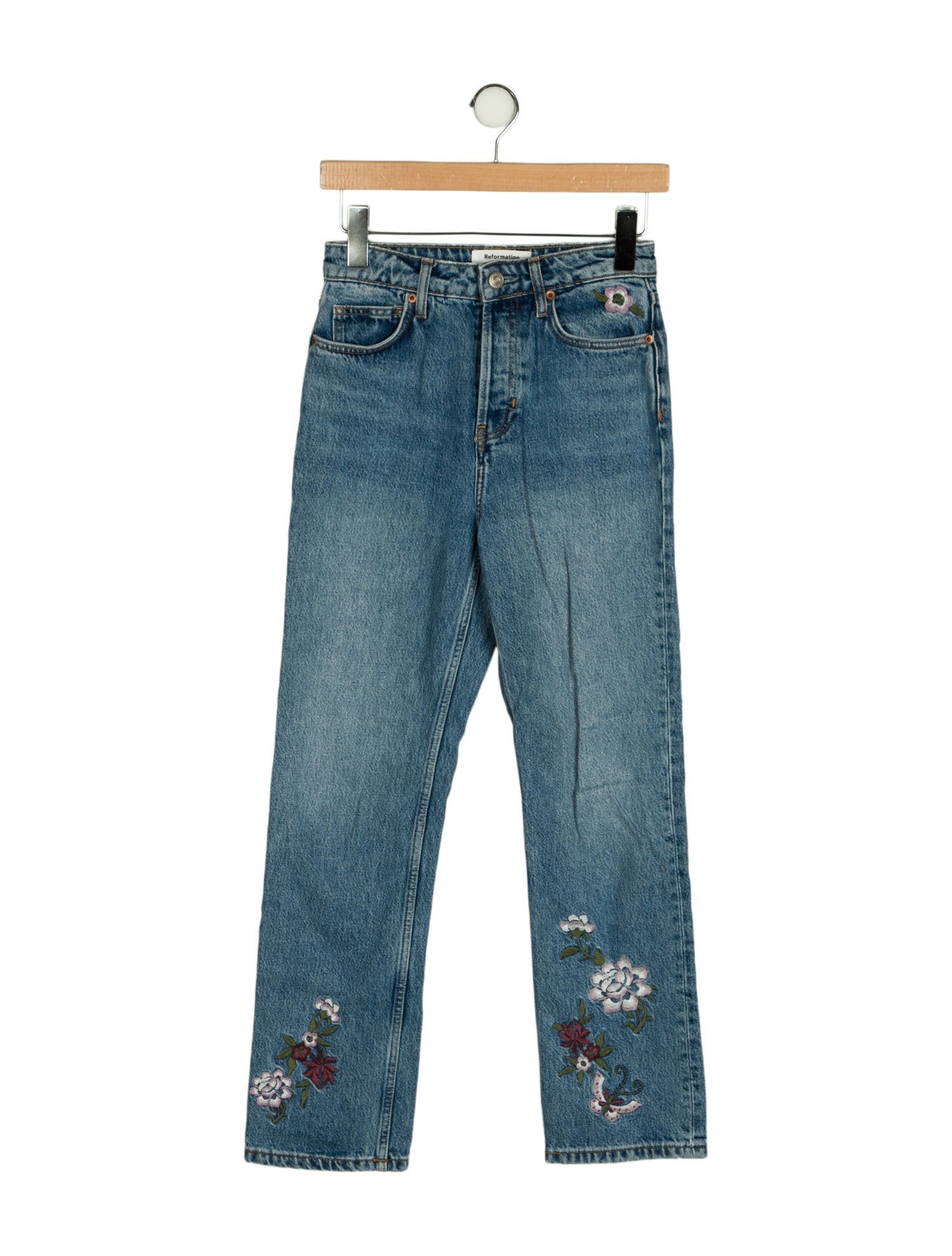 Reformation High-Rise Straight Leg Jeans
