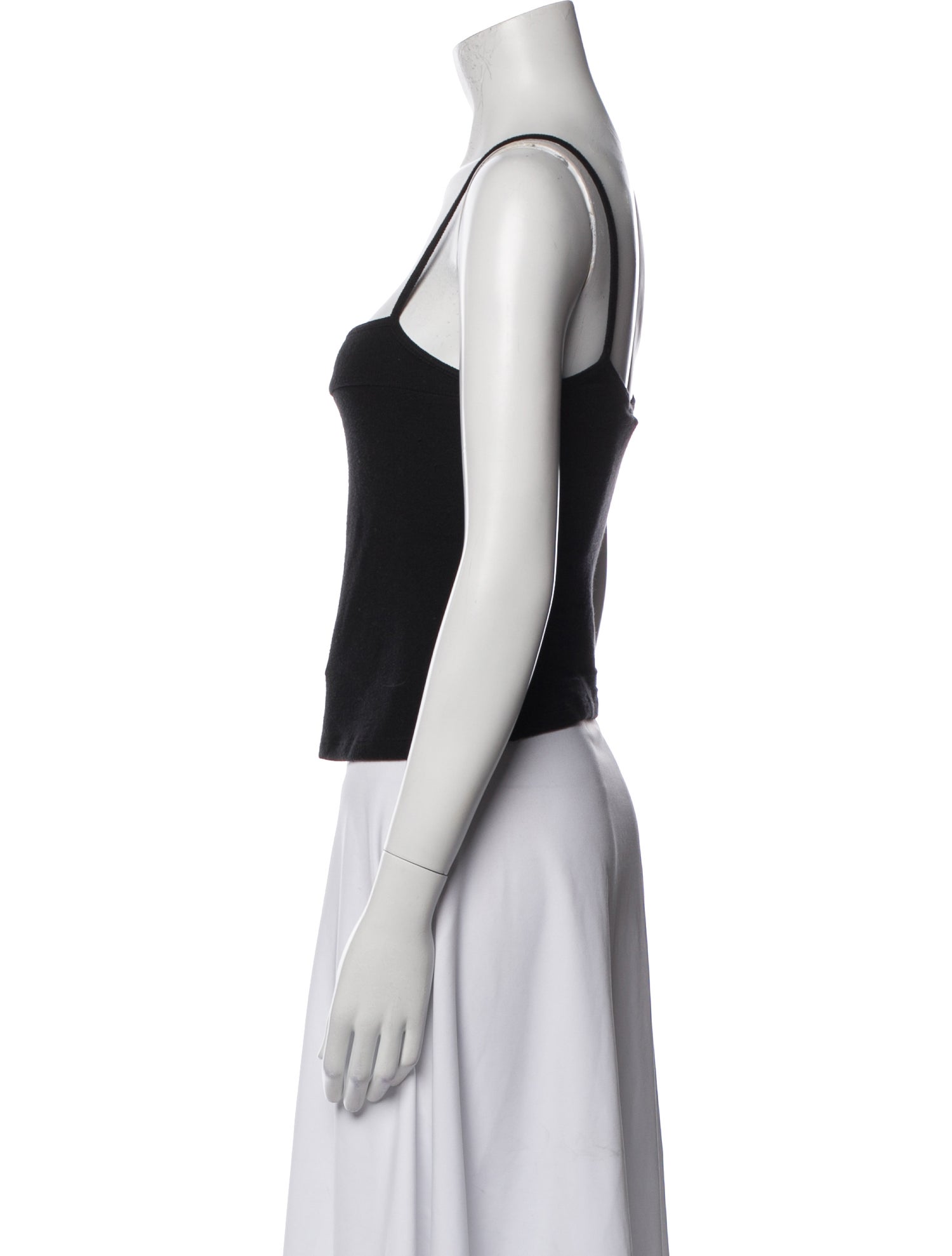 Reformation Square Neckline Sleeveless Crop Top