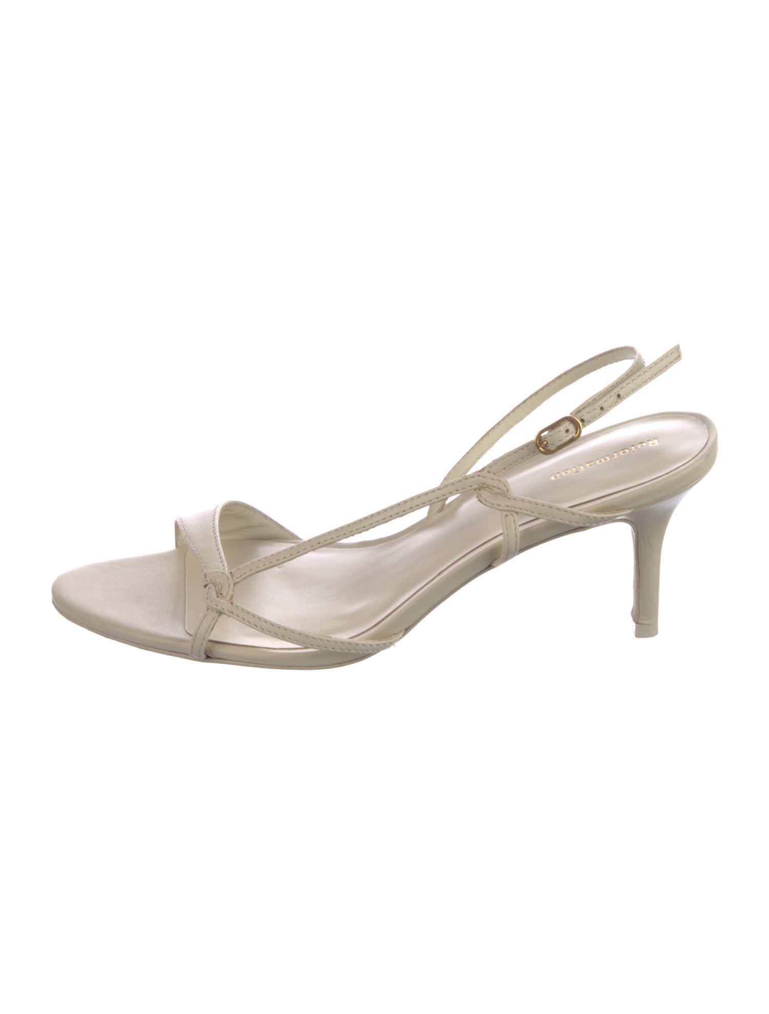 Reformation Leather Slingback Sandals