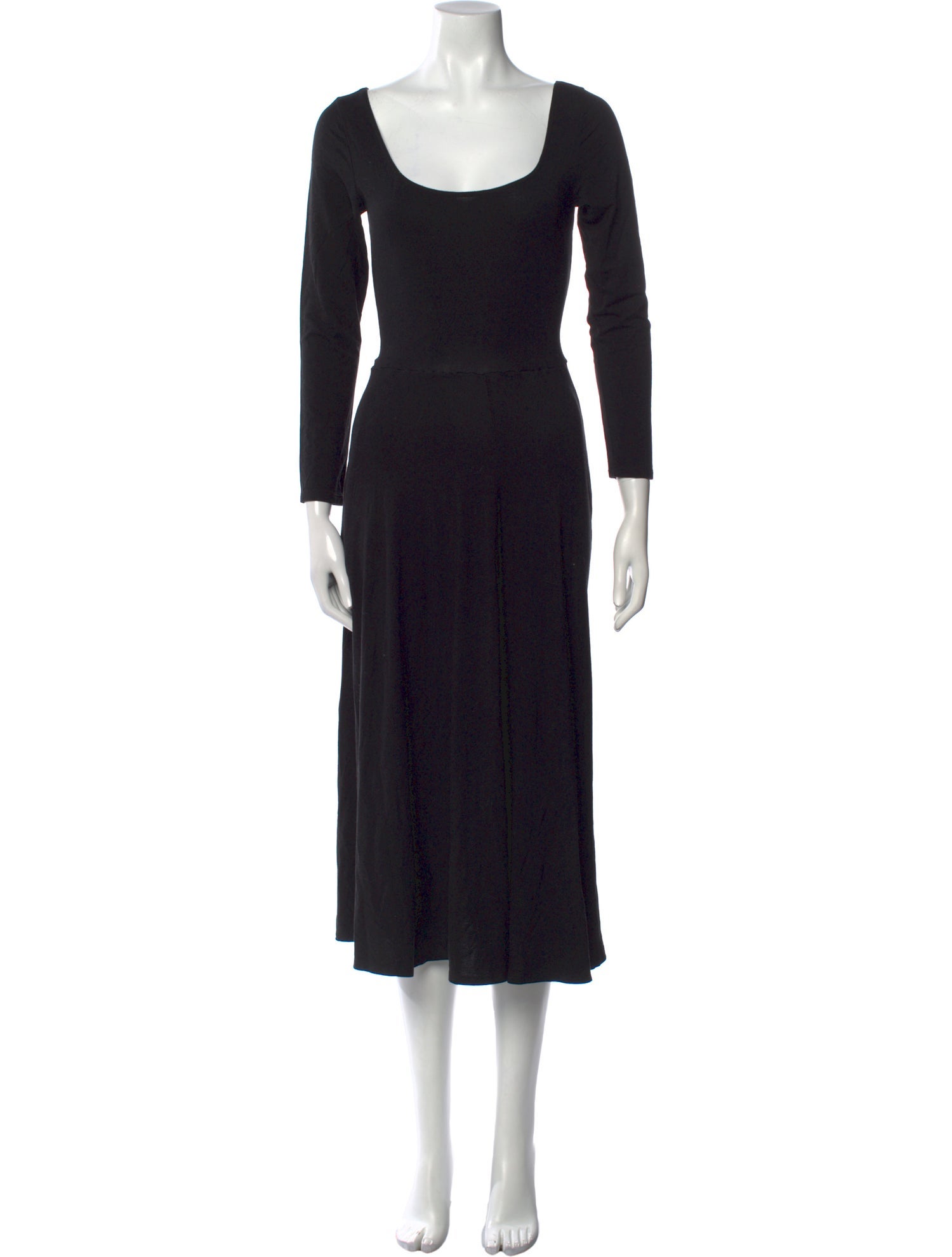 Reformation Scoop Neck Midi Length Dress