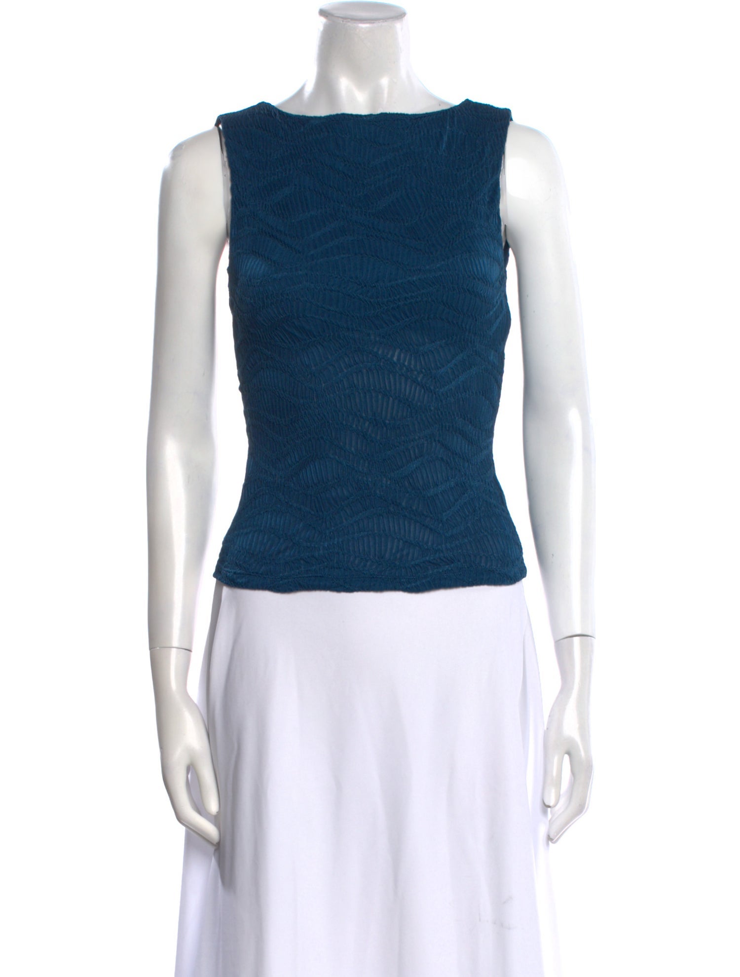 Reformation Bateau Neckline Sleeveless Top
