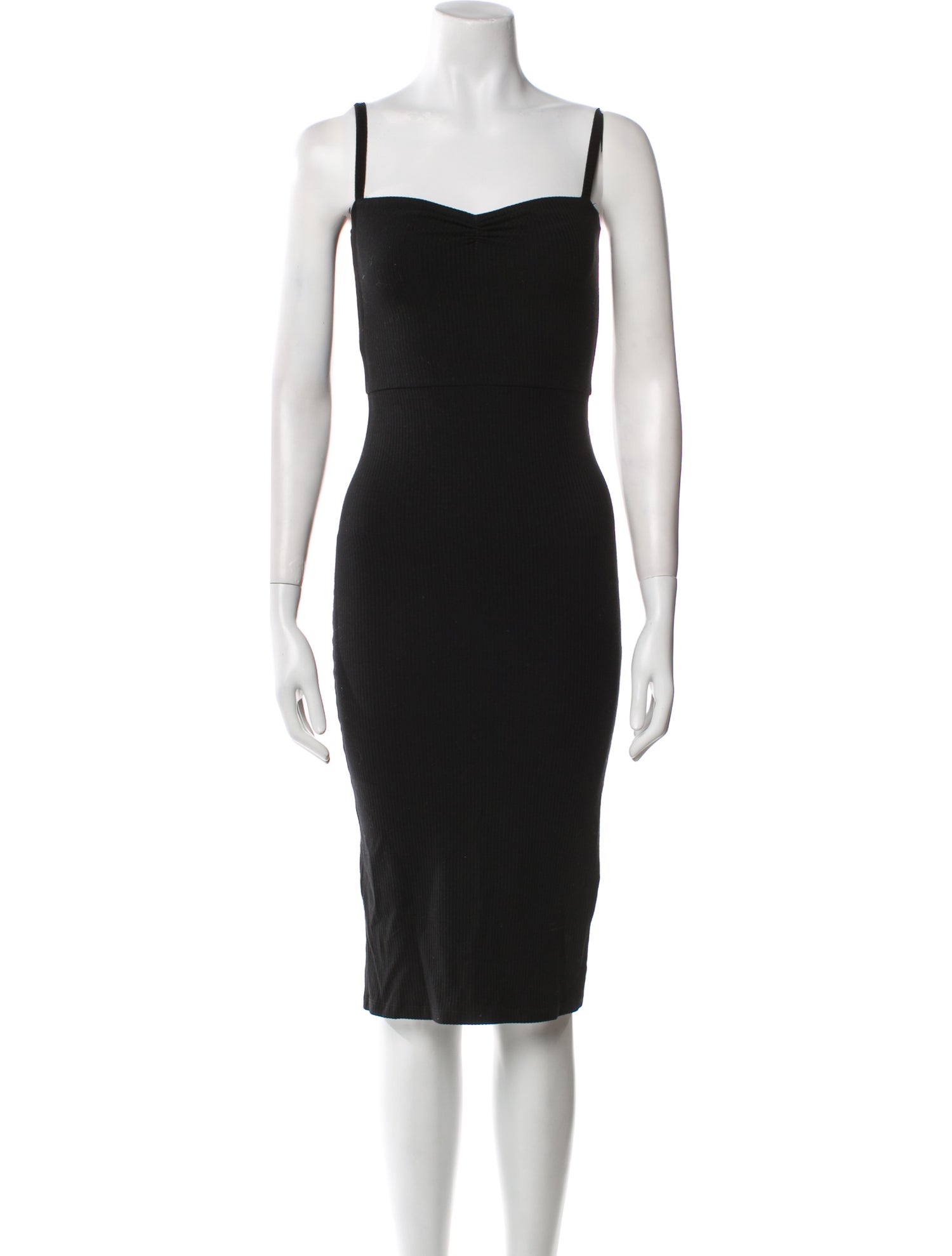 Reformation Square Neckline Knee-Length Dress