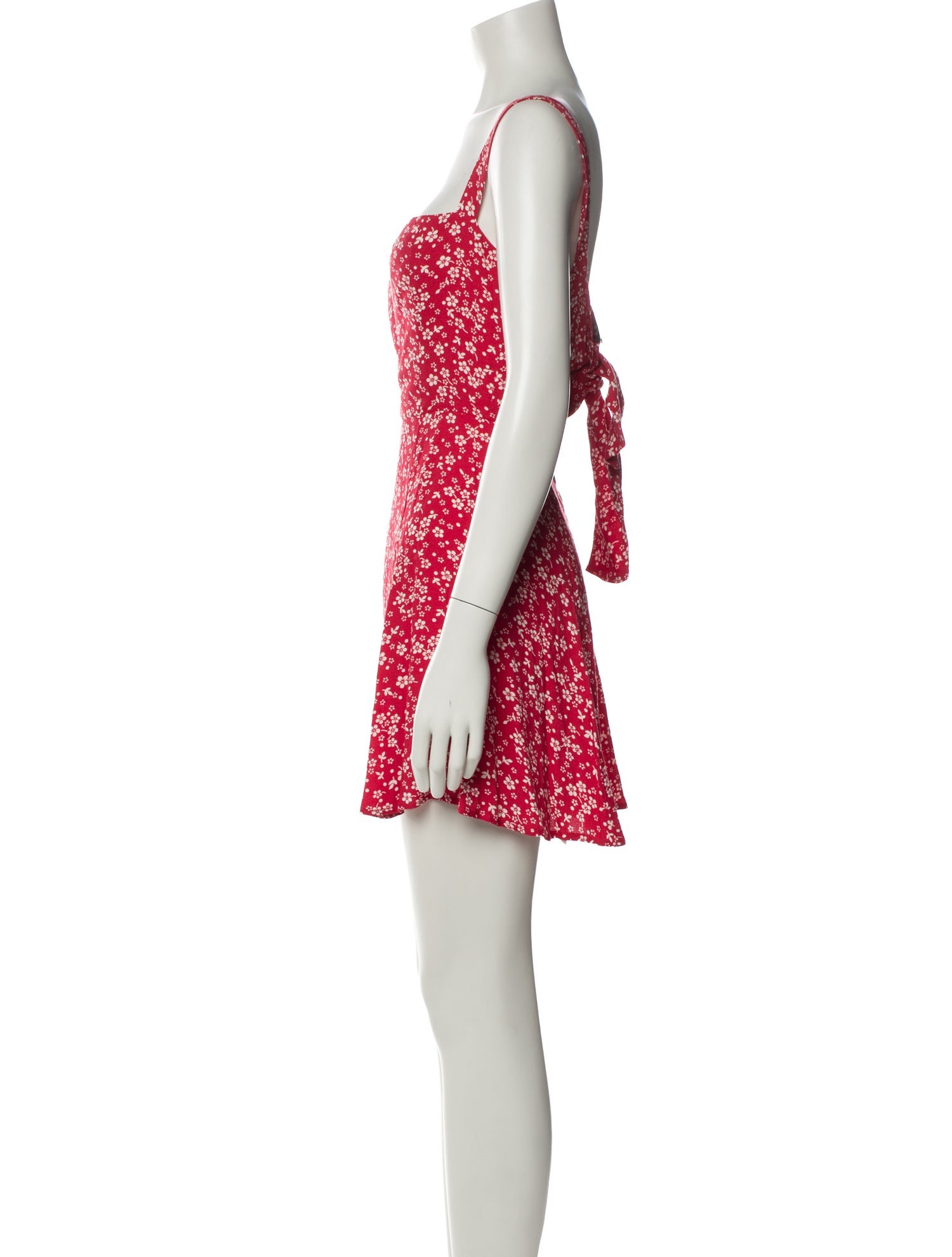 Reformation Floral Print Mini Dress