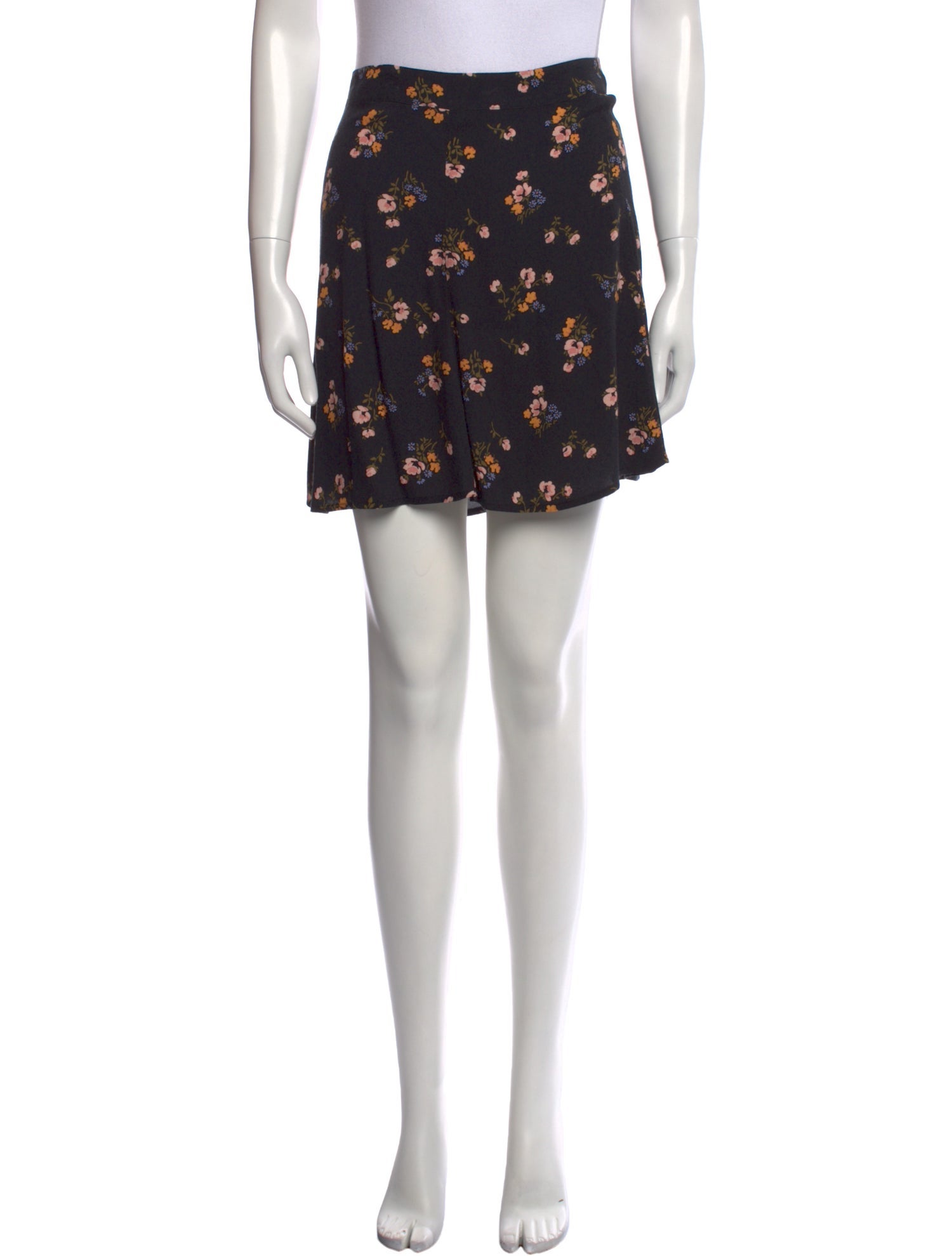 Reformation Floral Print Mini Skirt
