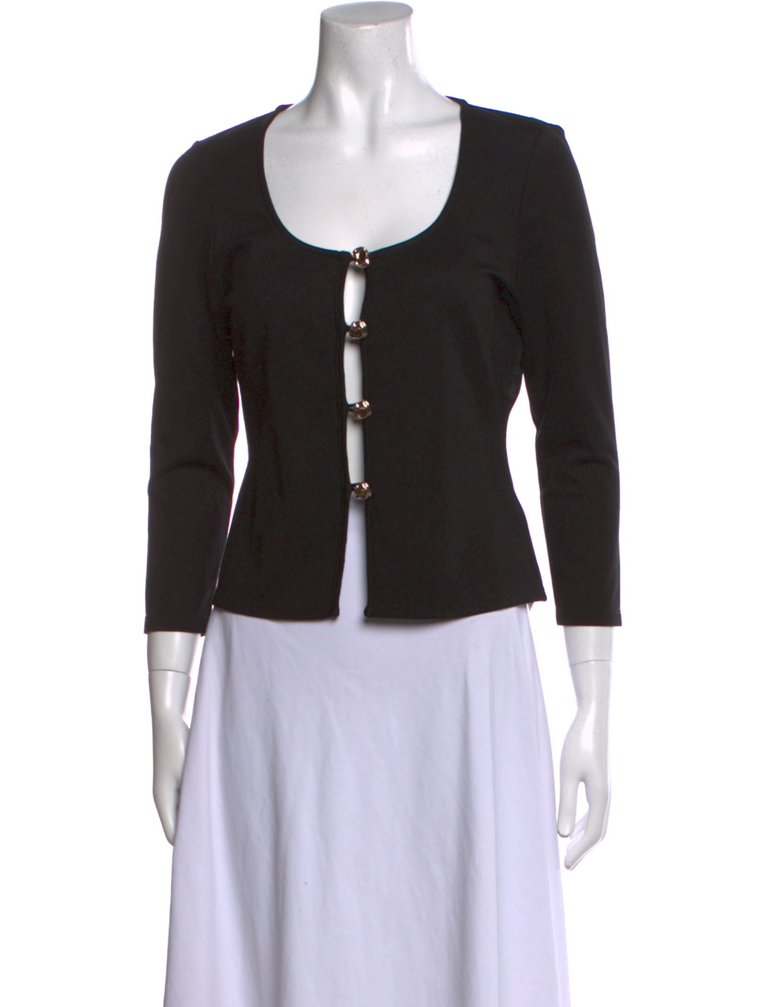 Reformation Scoop Neck Three-Quarter Sleeve Top