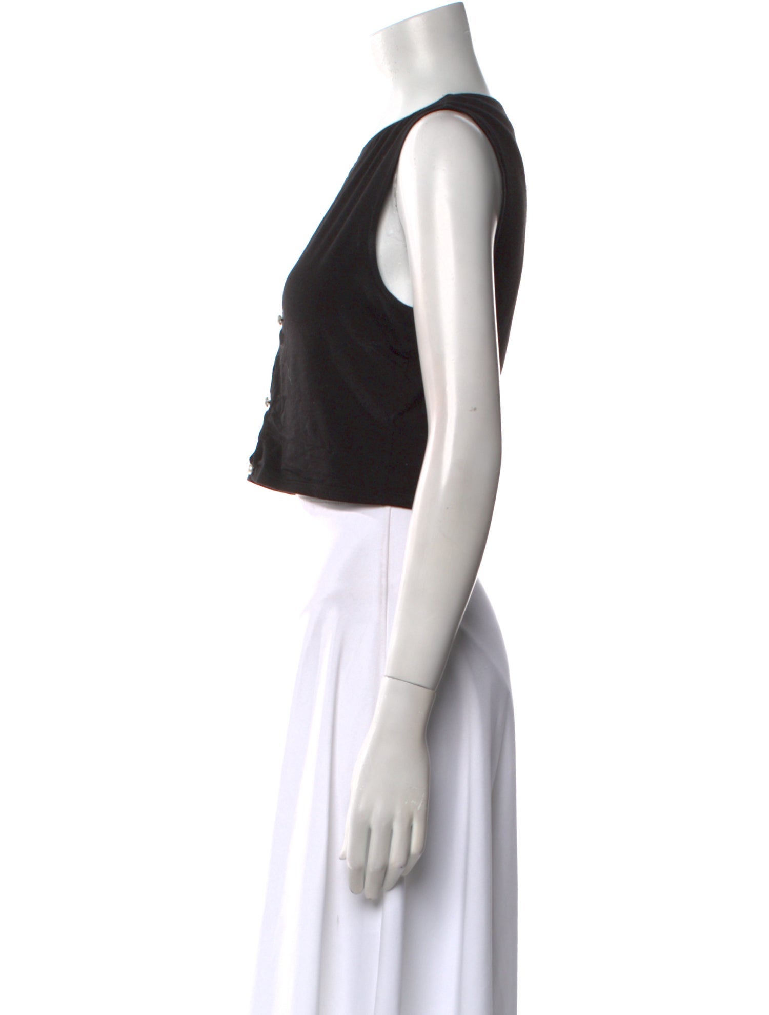 Reformation Crew Neck Sleeveless Crop Top