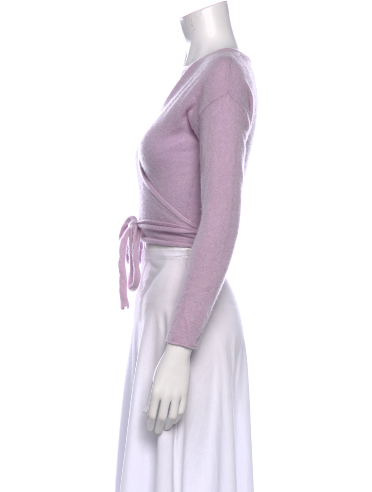 Reformation Cashmere V-Neck Crop Top