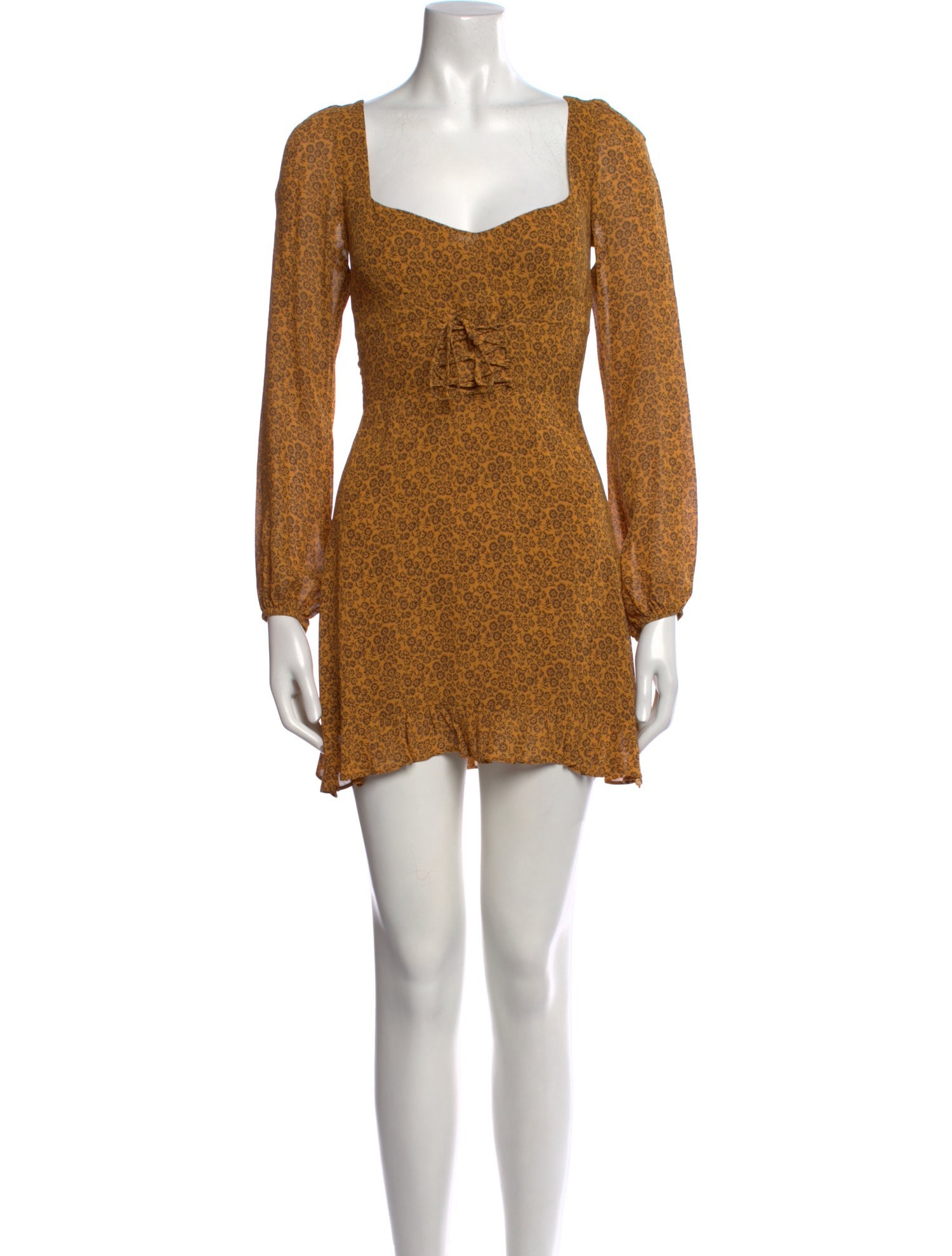 Reformation Floral Print Mini Dress