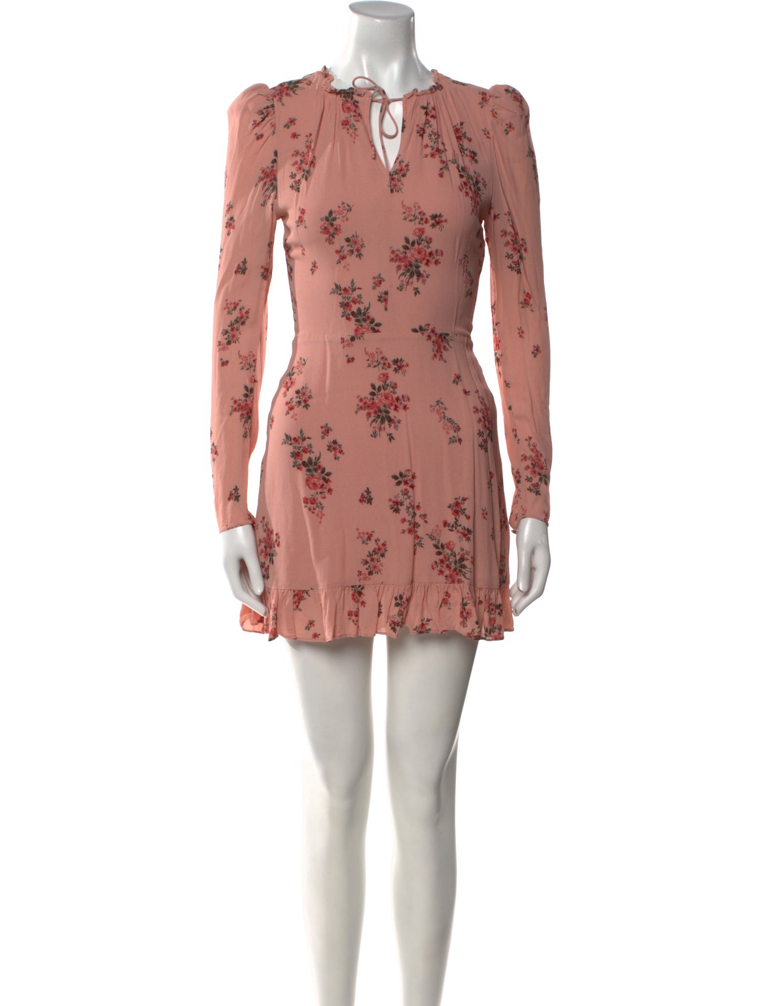 Reformation Floral Print Mini Dress