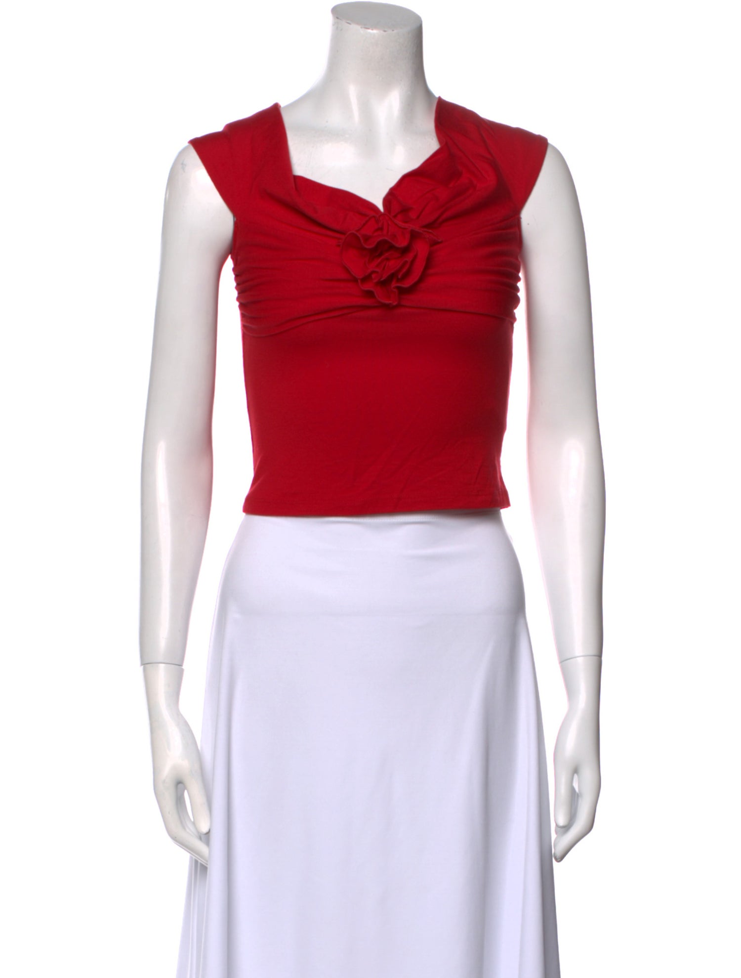 Reformation Scoop Neck Sleeveless Crop Top