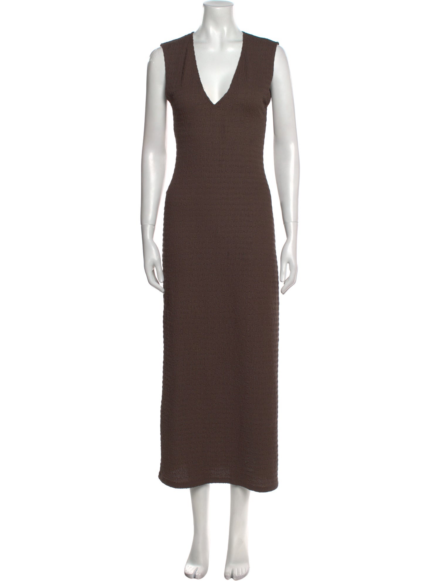 Reformation V-Neck Long Dress