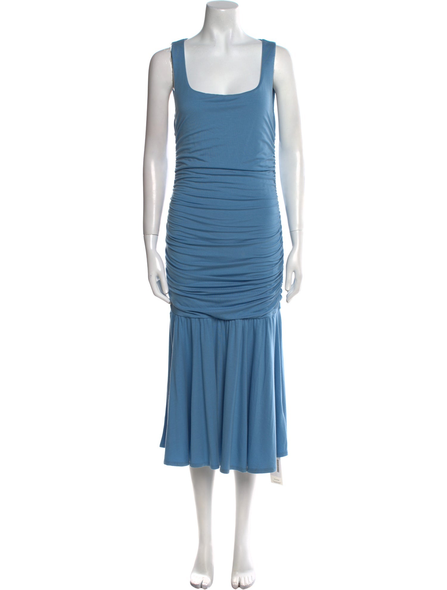 Reformation Square Neckline Midi Length Dress