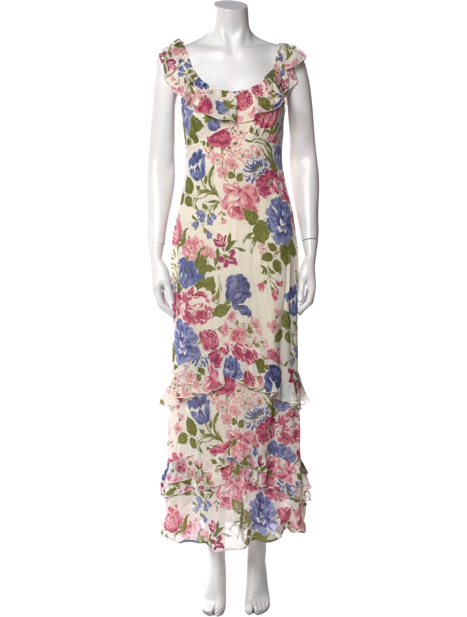 Reformation Floral Print Long Dress