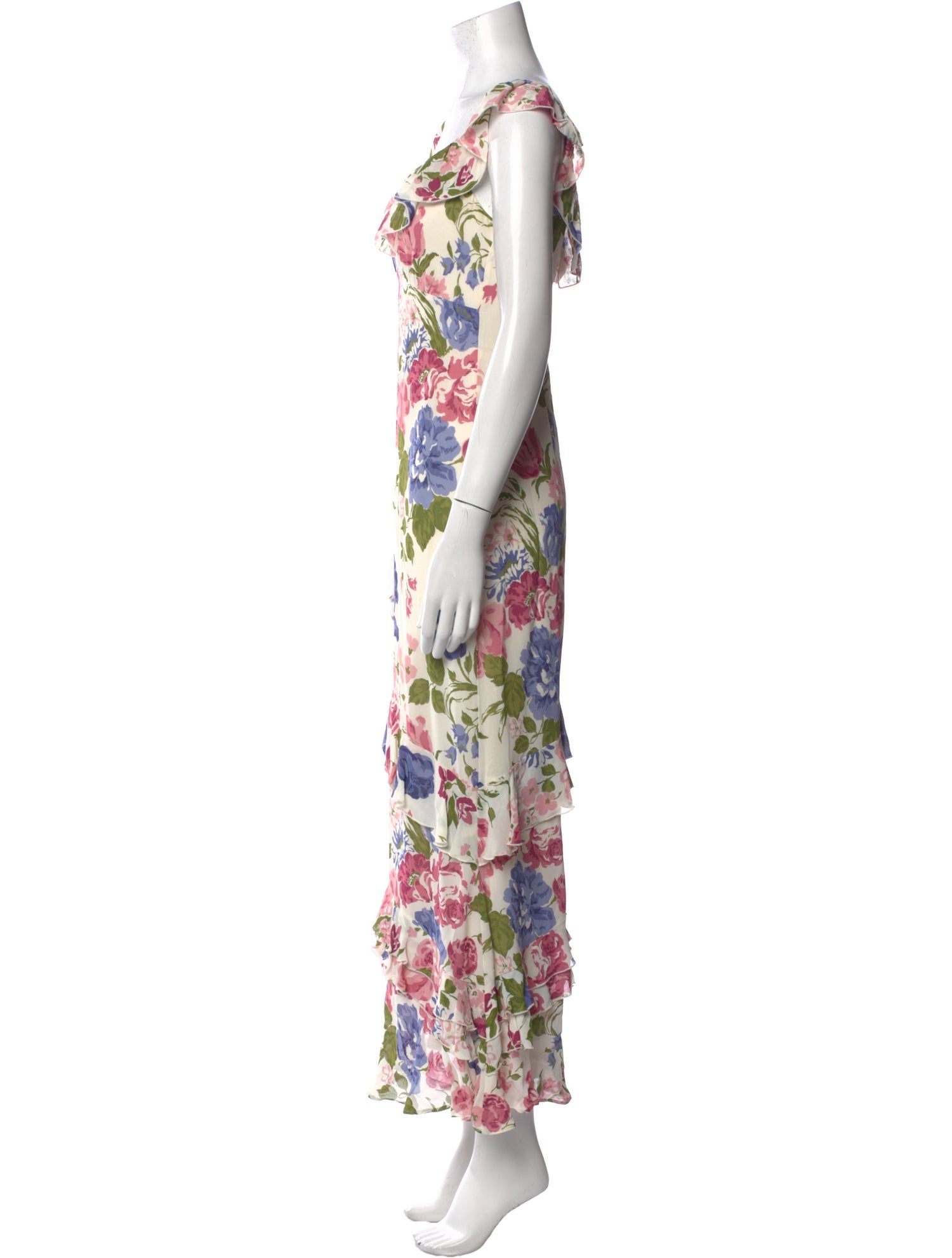 Reformation Floral Print Long Dress