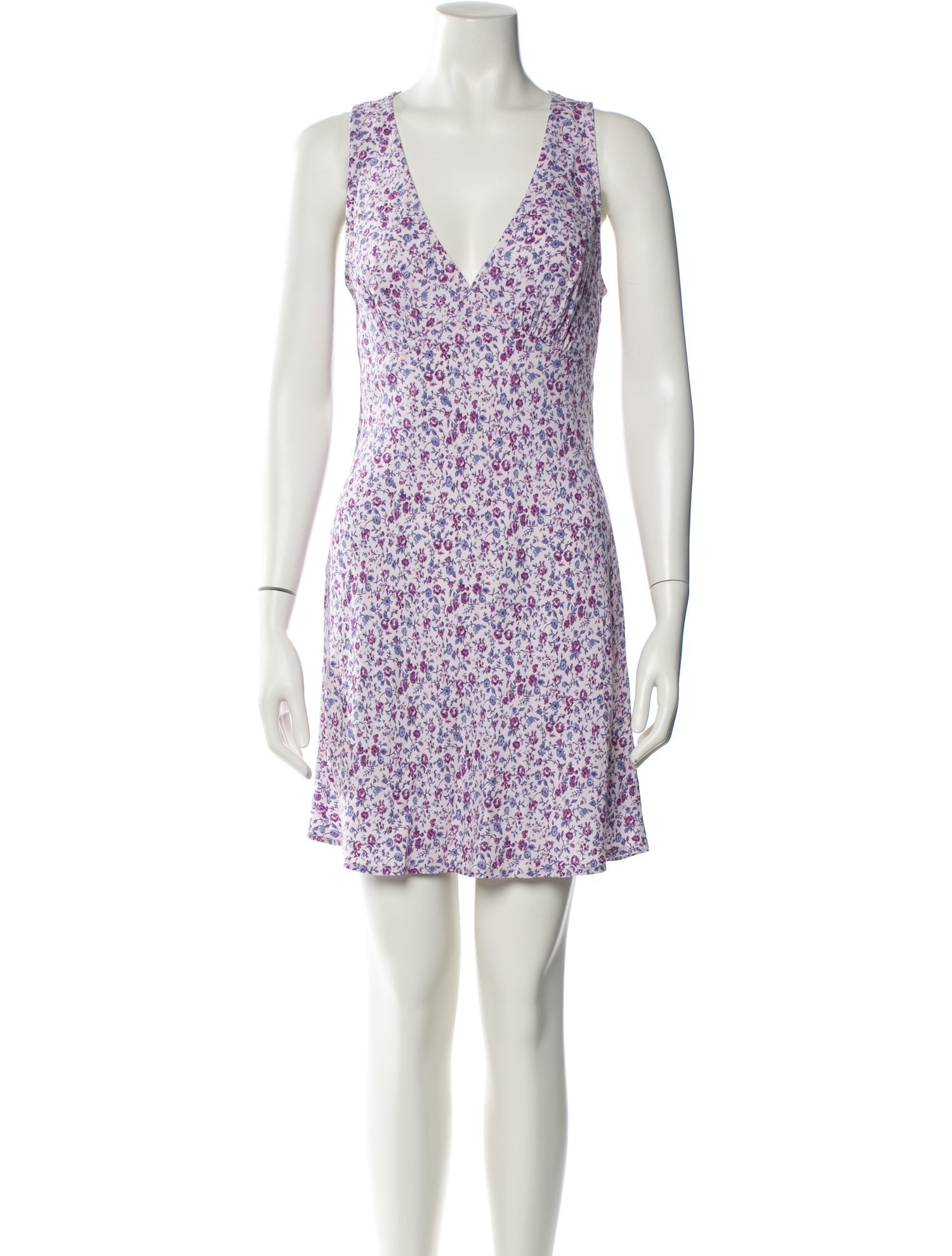 Reformation Floral Print Mini Dress