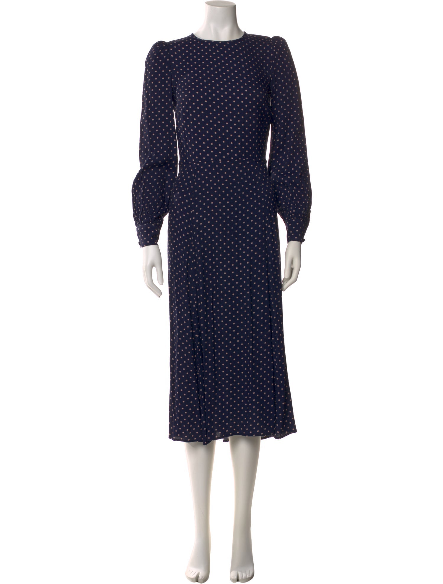 Reformation Polka Dot Print Long Dress